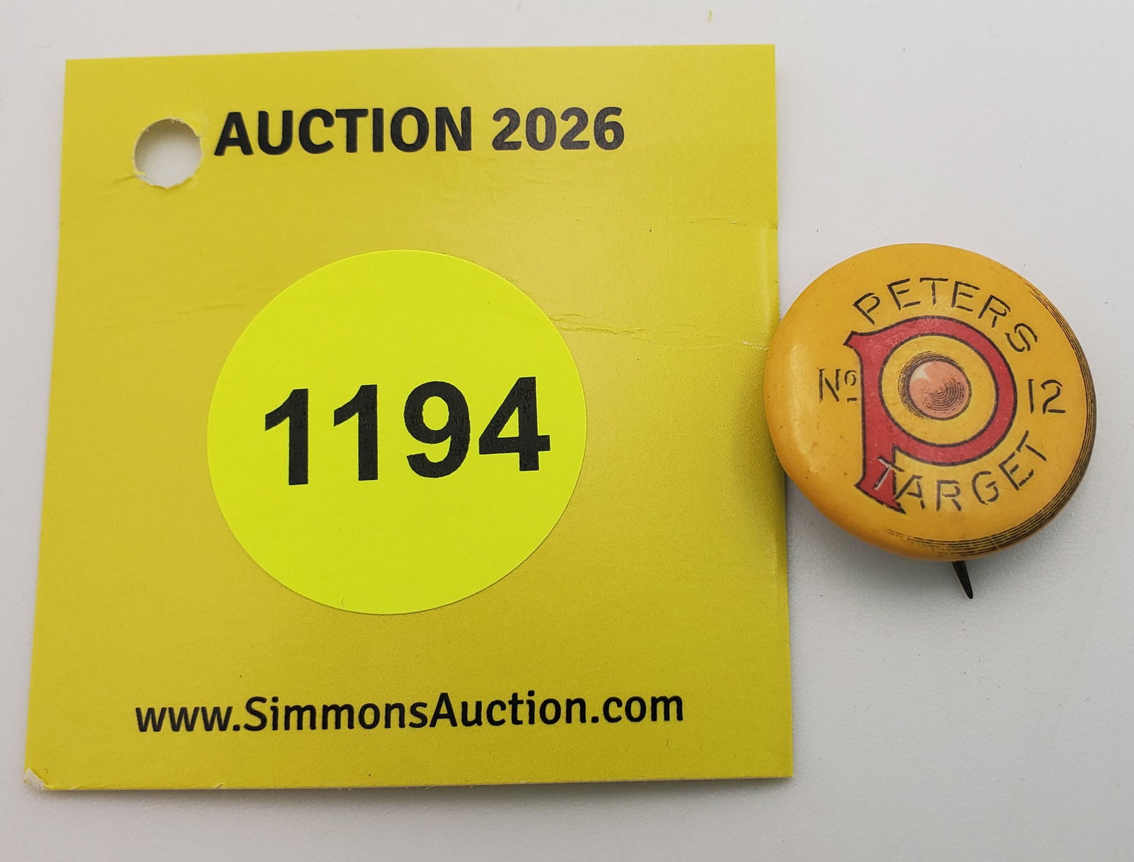 Peters No12 Target pin, Bastian Bros Co (1 of 2)