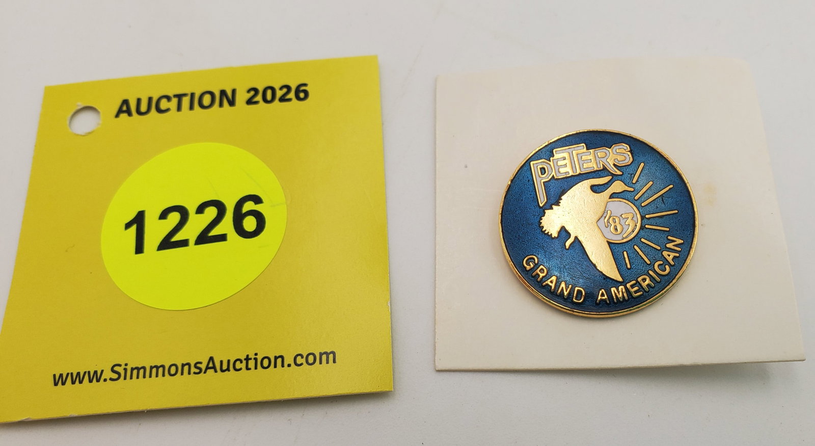 Peters Grand American 83 pin: Peters Grand American 83 pin