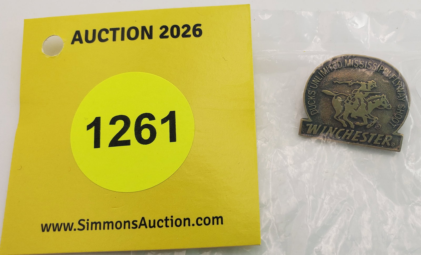 Winchester Ducks Unlimited Mississippi Flyway shoot pin: Winchester Ducks Unlimited Mississippi Flyway shoot pin