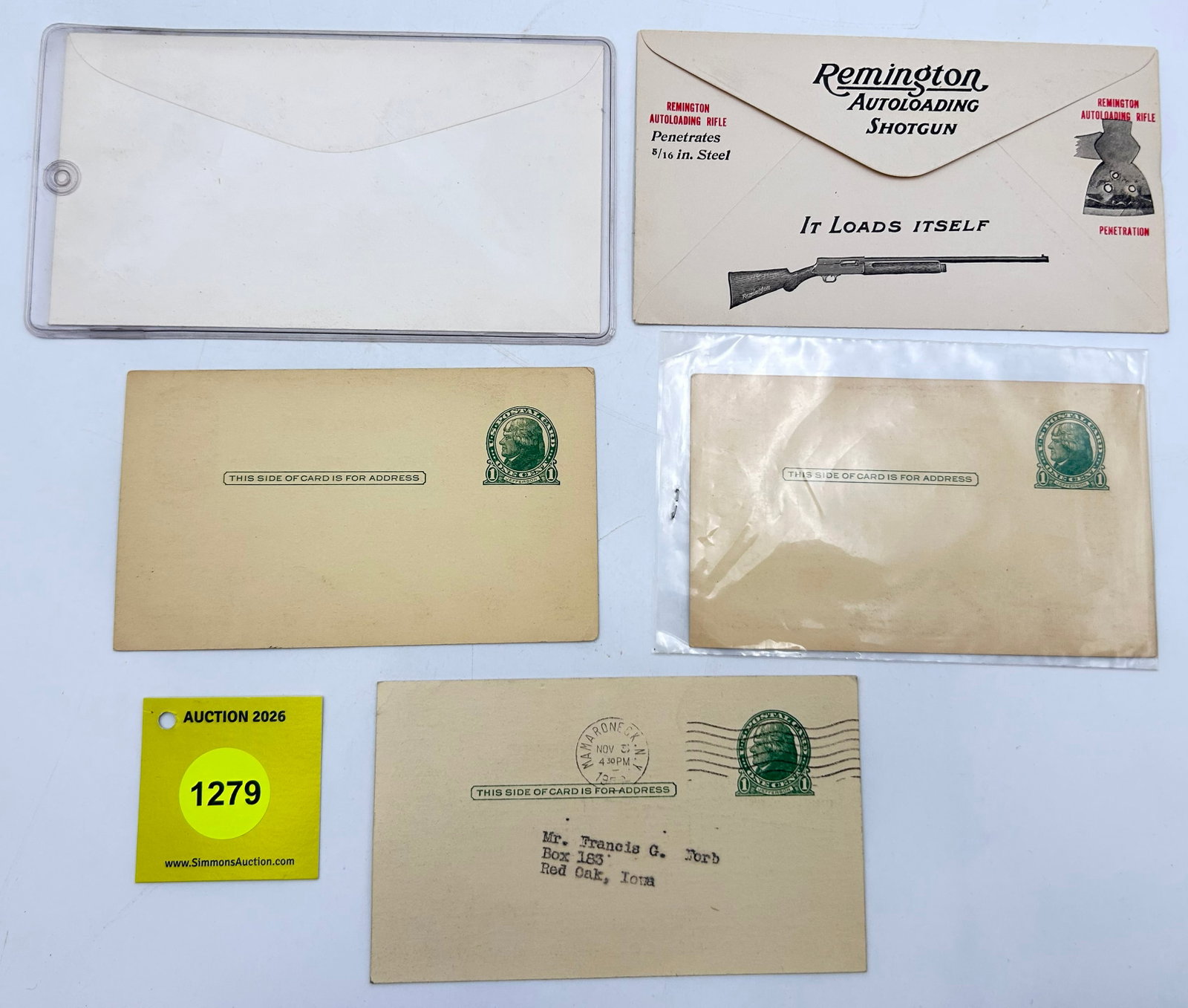Lot of Winchester and Remington envelopes and post cards - 2