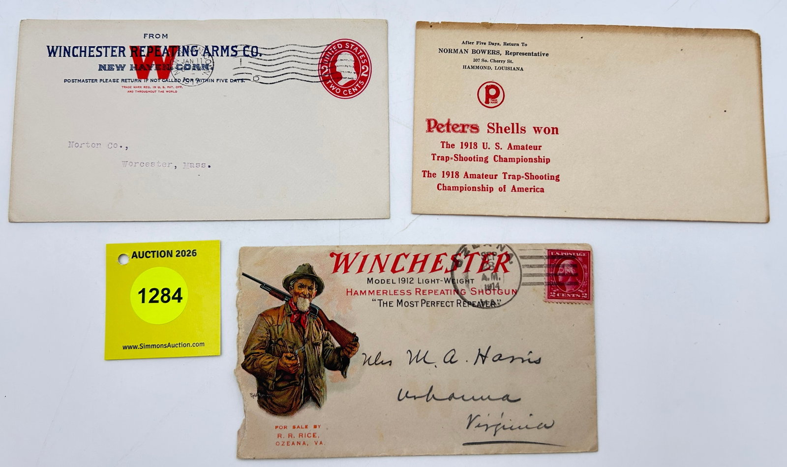 Lot of 3, Winchester and Peters envelopes (1 of 2)