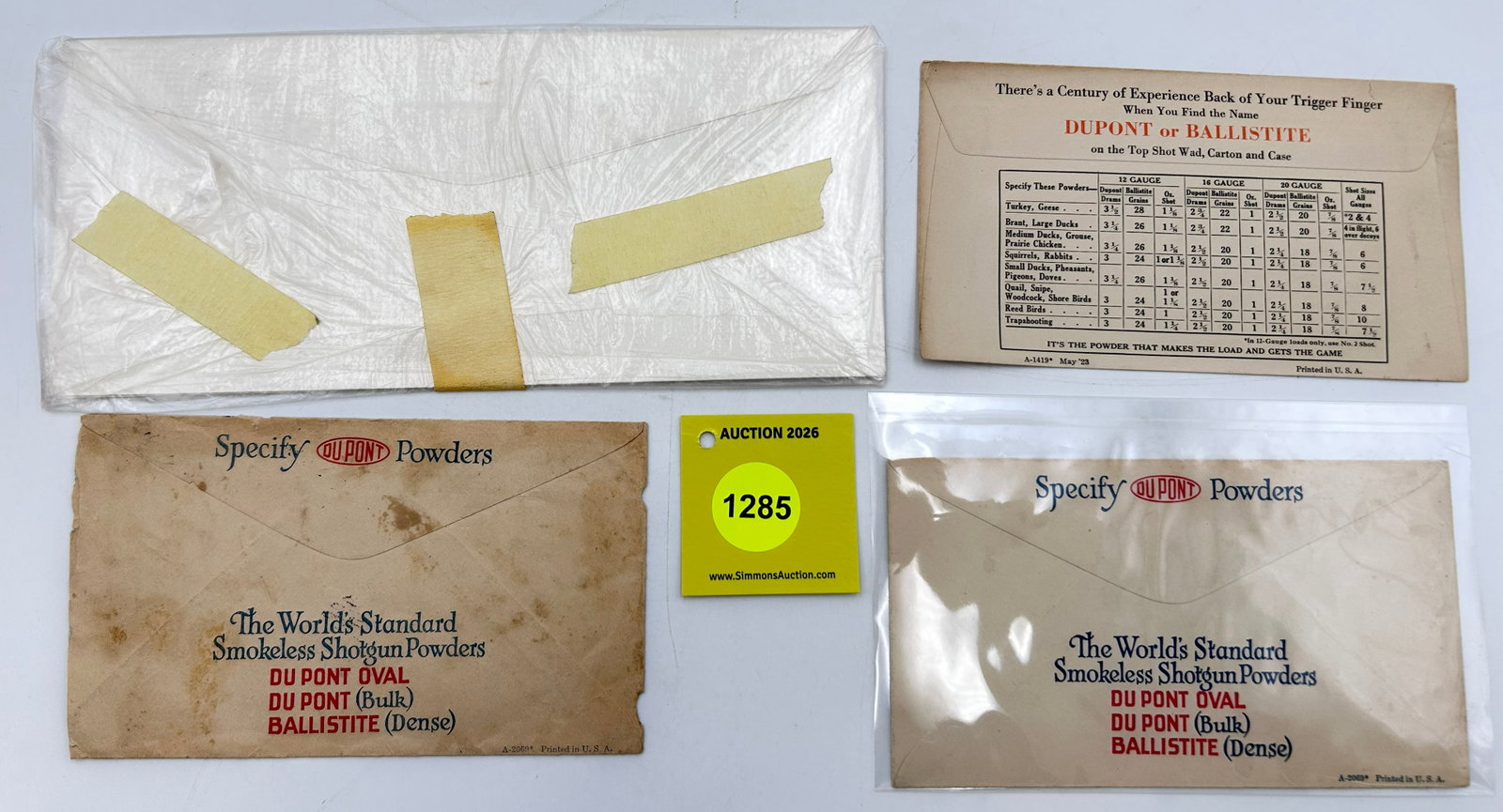 Lot of envelopes, Hazard Powder and Dupont Powders - 2