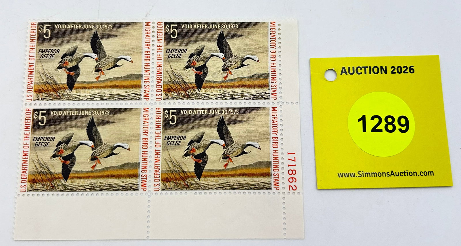 Stamps, 4 Emperor Geese 1973 Stamps (1 of 2)