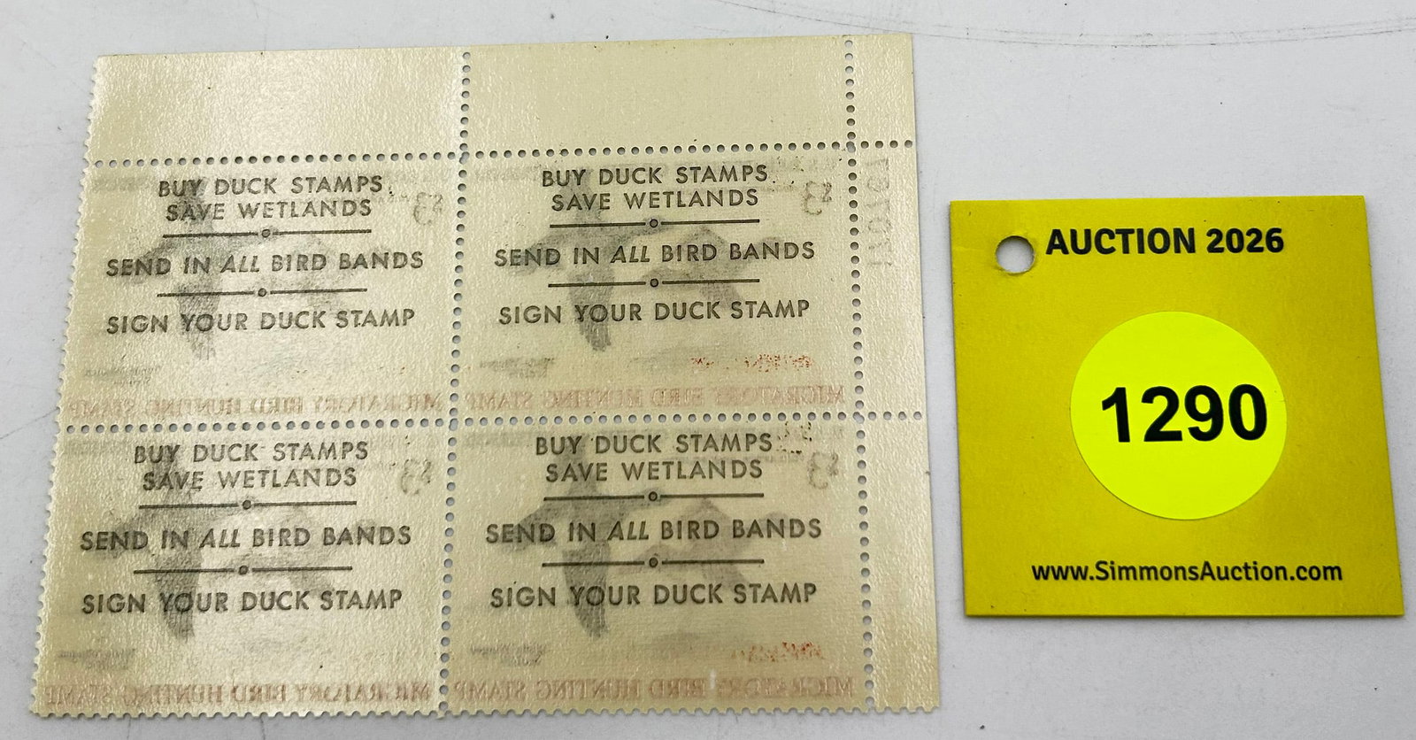 Stamps, 4 White Winged Scoters 1970 stamps - 2