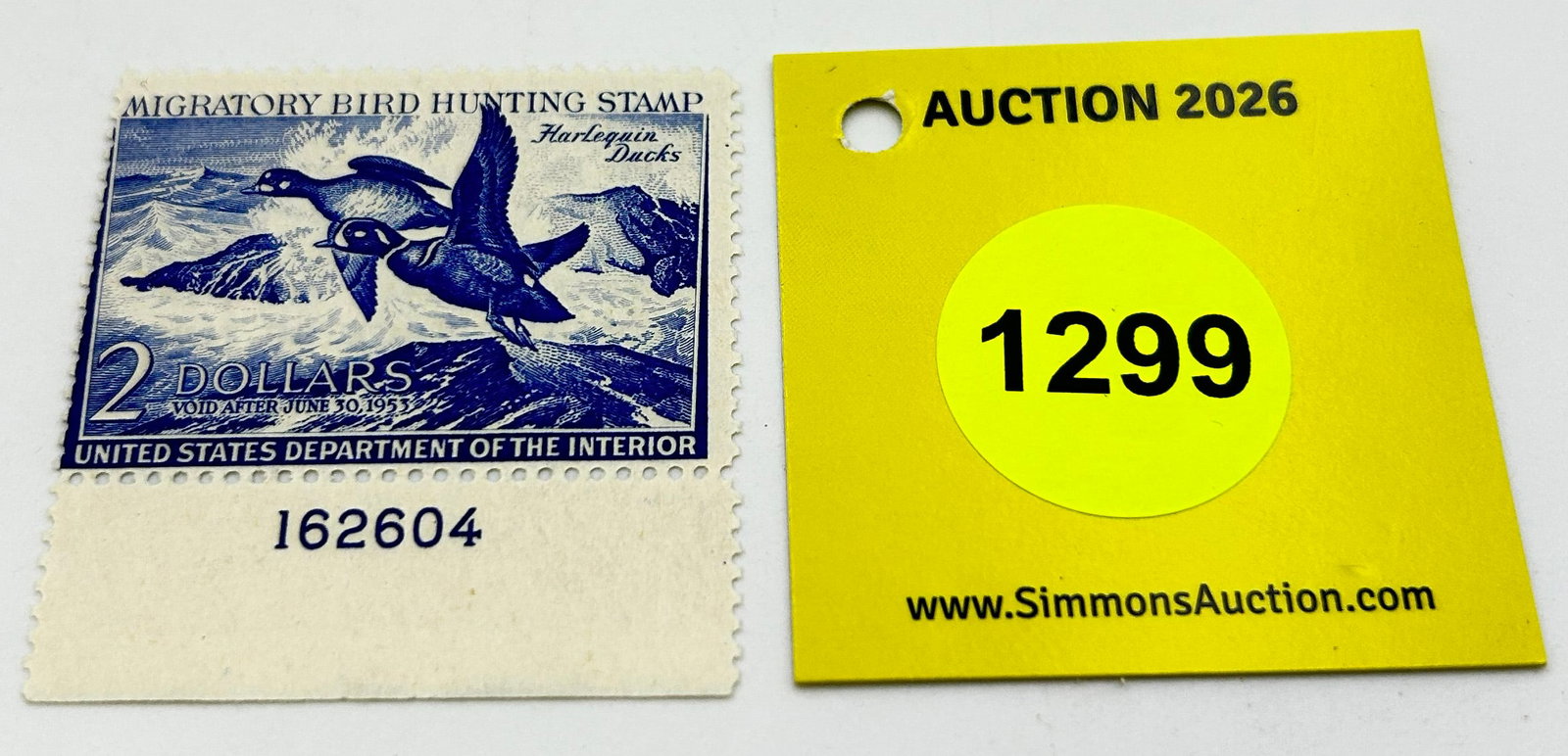 Migratory bird hunting stamp RW19 (1952-53) Good unused #162604 (1 of 1)