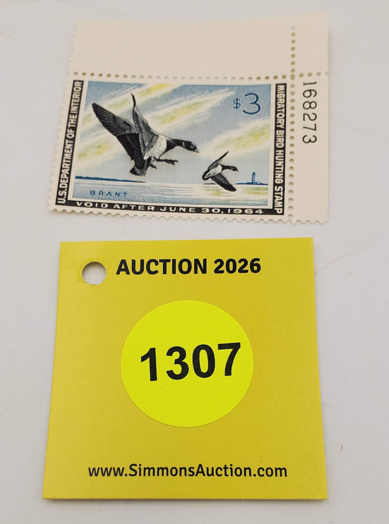Migratory Bird Hunting stamp RW30 (1963-64) Good Unused. #168263 (1 of 2)