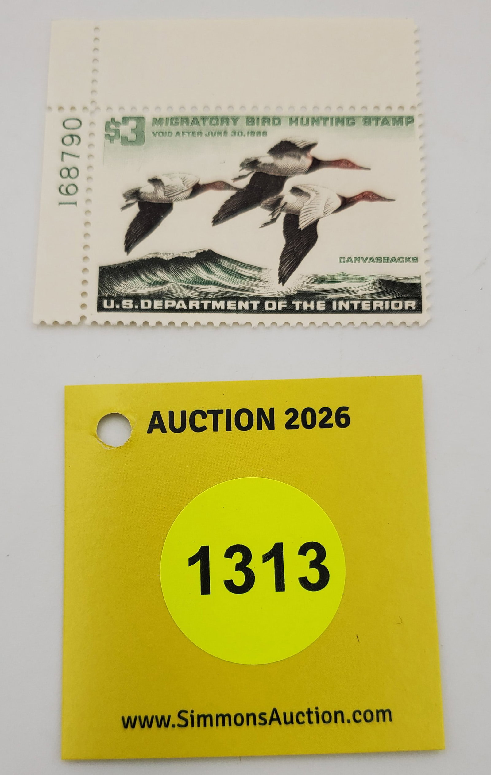 Migratory Bird Hunting Stamp RW32 (1965-66). Good Unused #168790 (1 of 2)