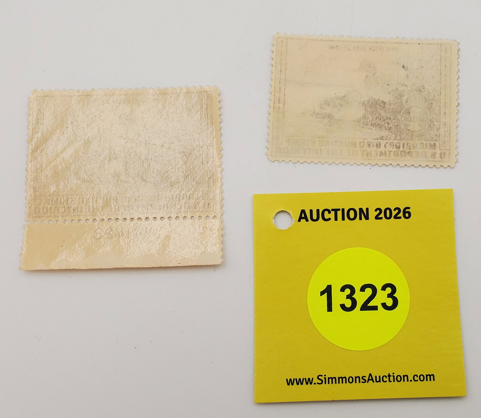 Lot of 2 Migratory Bird Hunting Stamps $ 1, RW6 (1939-40) Used #141428 - 2