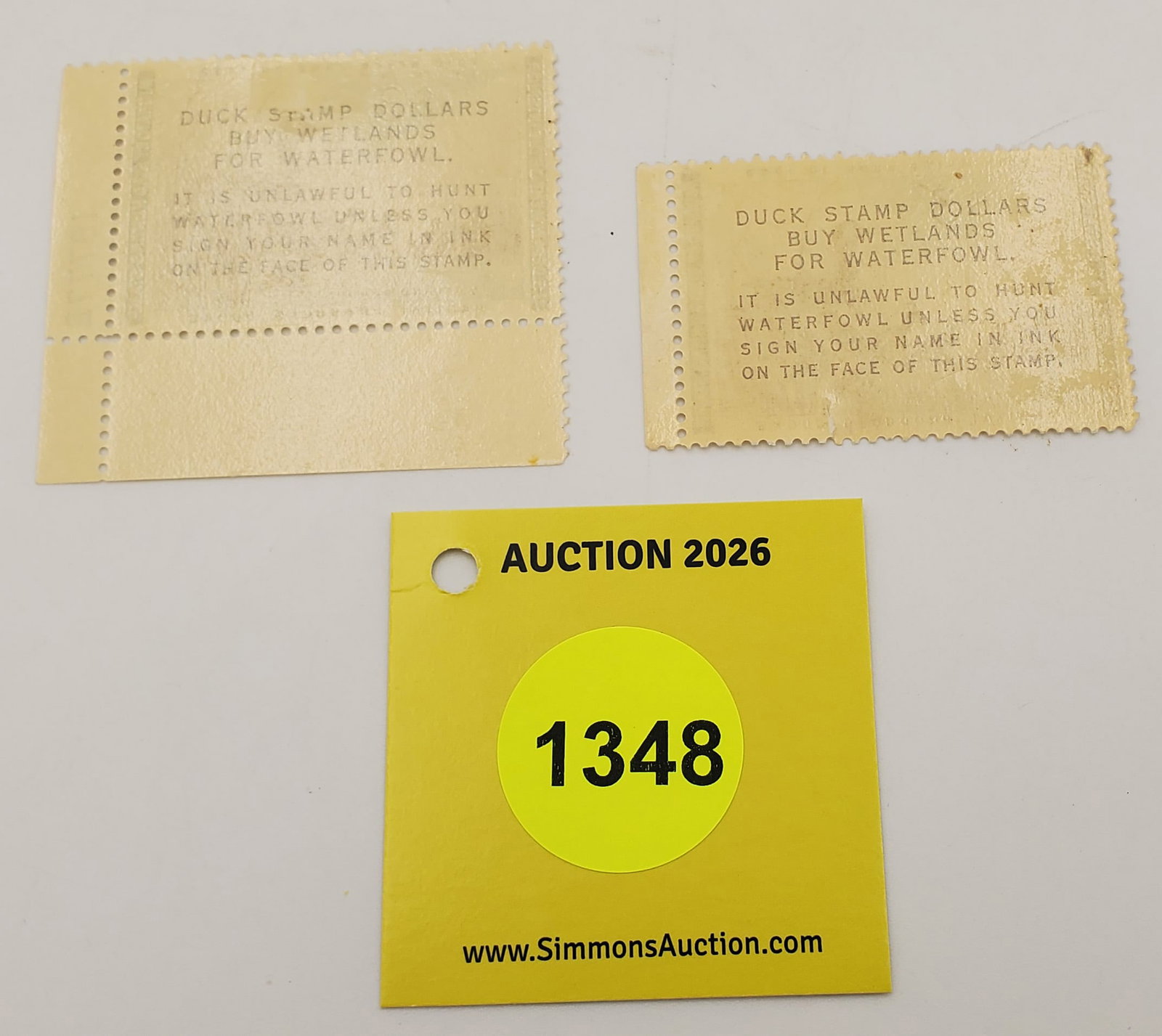 Lot of 2Migratory Bird Hunting Stamps $2 RW28 (1961-62). One unused, other used #167772 - 2