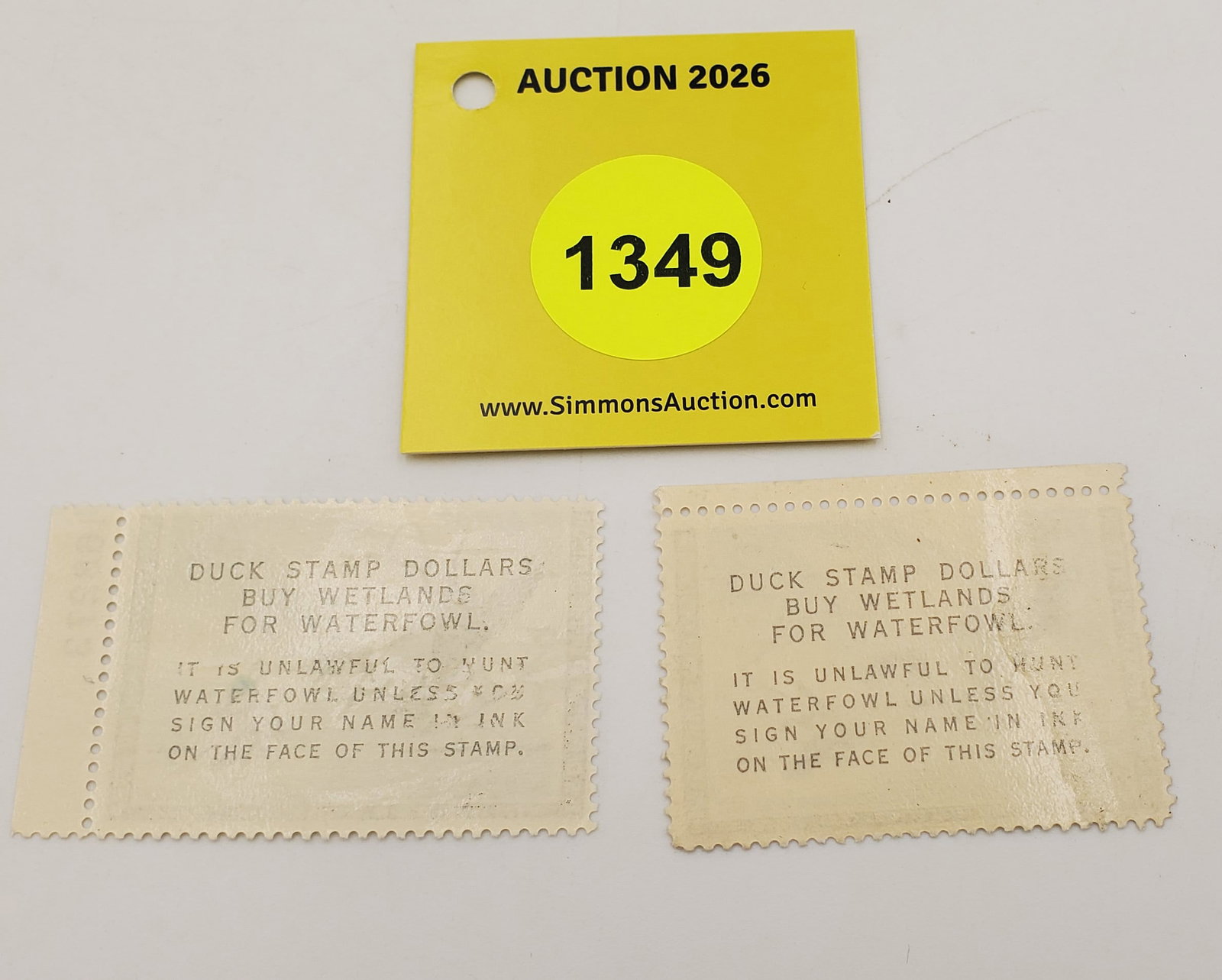 Lot of 2 Migratory Bird Hunting Stamps $3 RW30 (1963-64). One used, other unused #168273 - 2