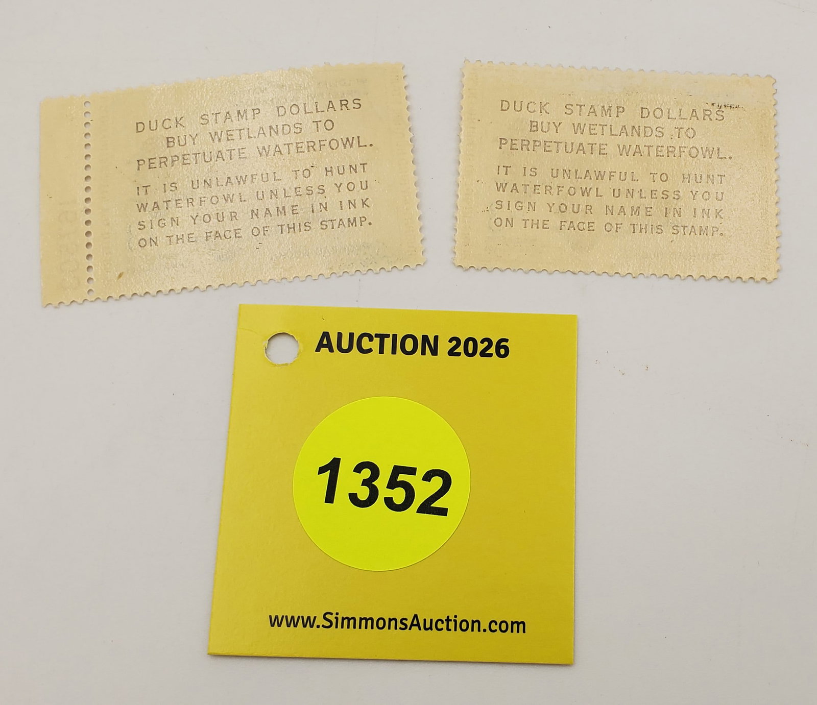 lot of 2 Migratory Bird Hunting Stamps $3 RW27 (1960-61). Good Unused #167503 - 2