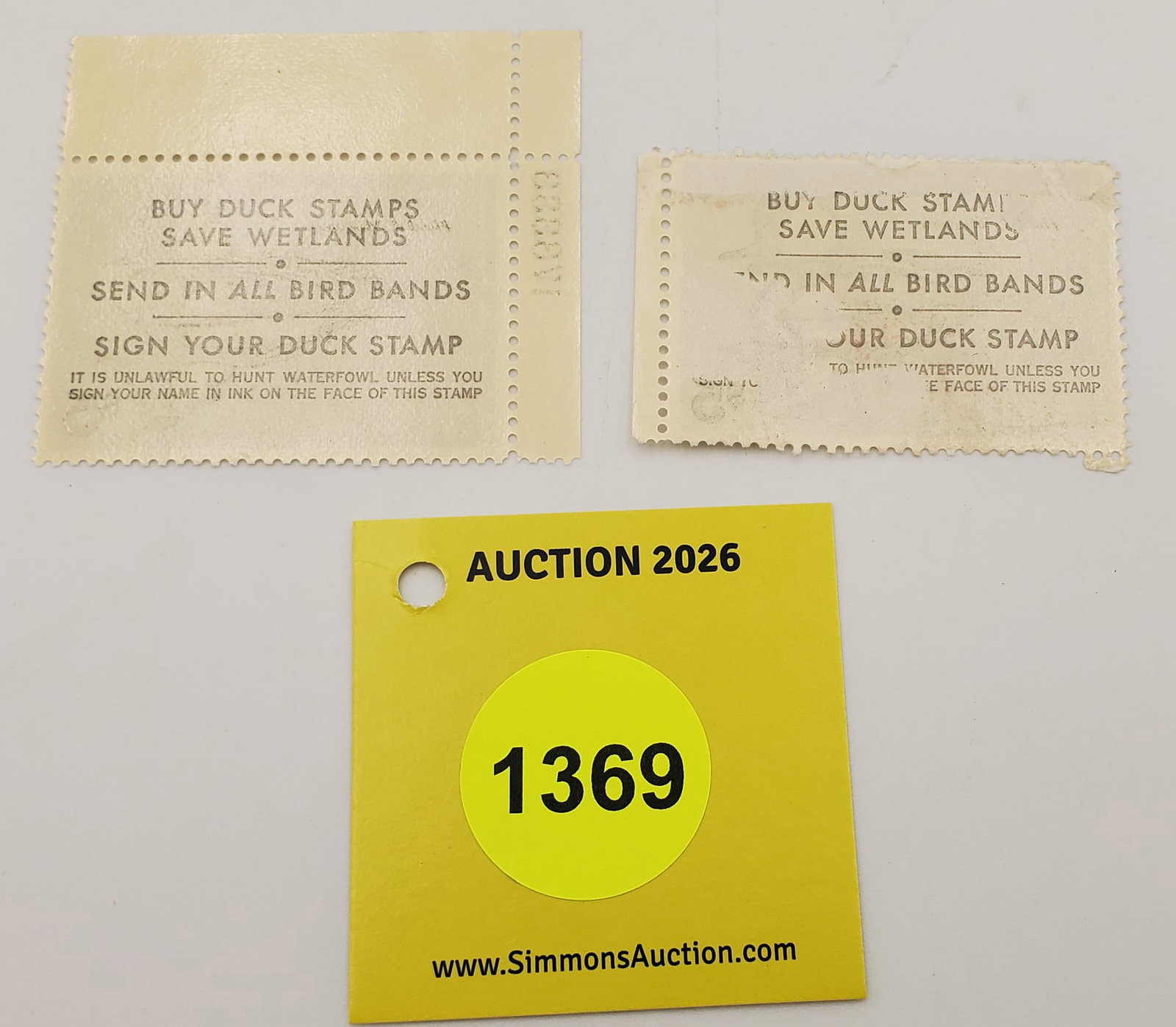 Lot of 2 Migratory Bird Hunting Stamp $5, RW45 (1978-79). One unused, other used #173331 - 2
