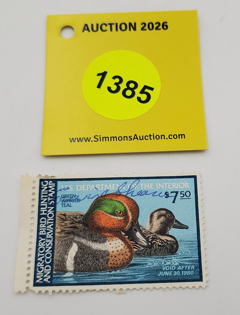 Migratory Bird Hunting Stamp $7.50 RW?? (1979-80). Used (1 of 2)