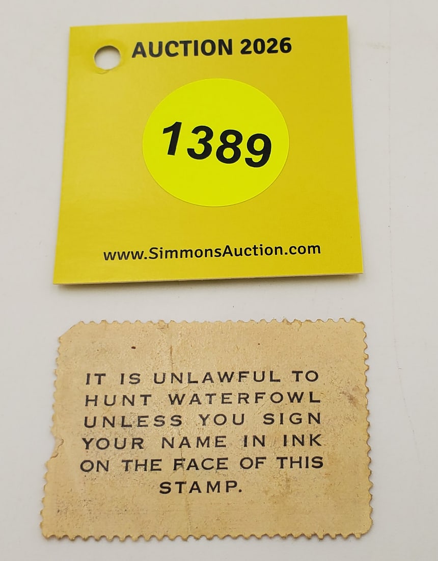 Migratory Bird Hunting Stamp $1, RW?? (1947). Used - 2