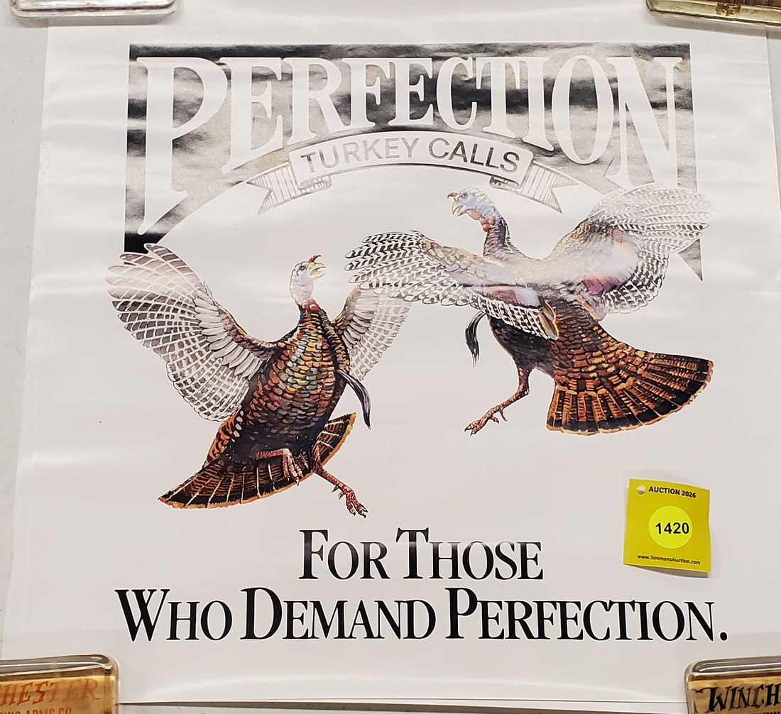 Lot of 3, (2) Four principles of successful turkey hunting poster (1) perfection to turkey calls ... (1 of 1)