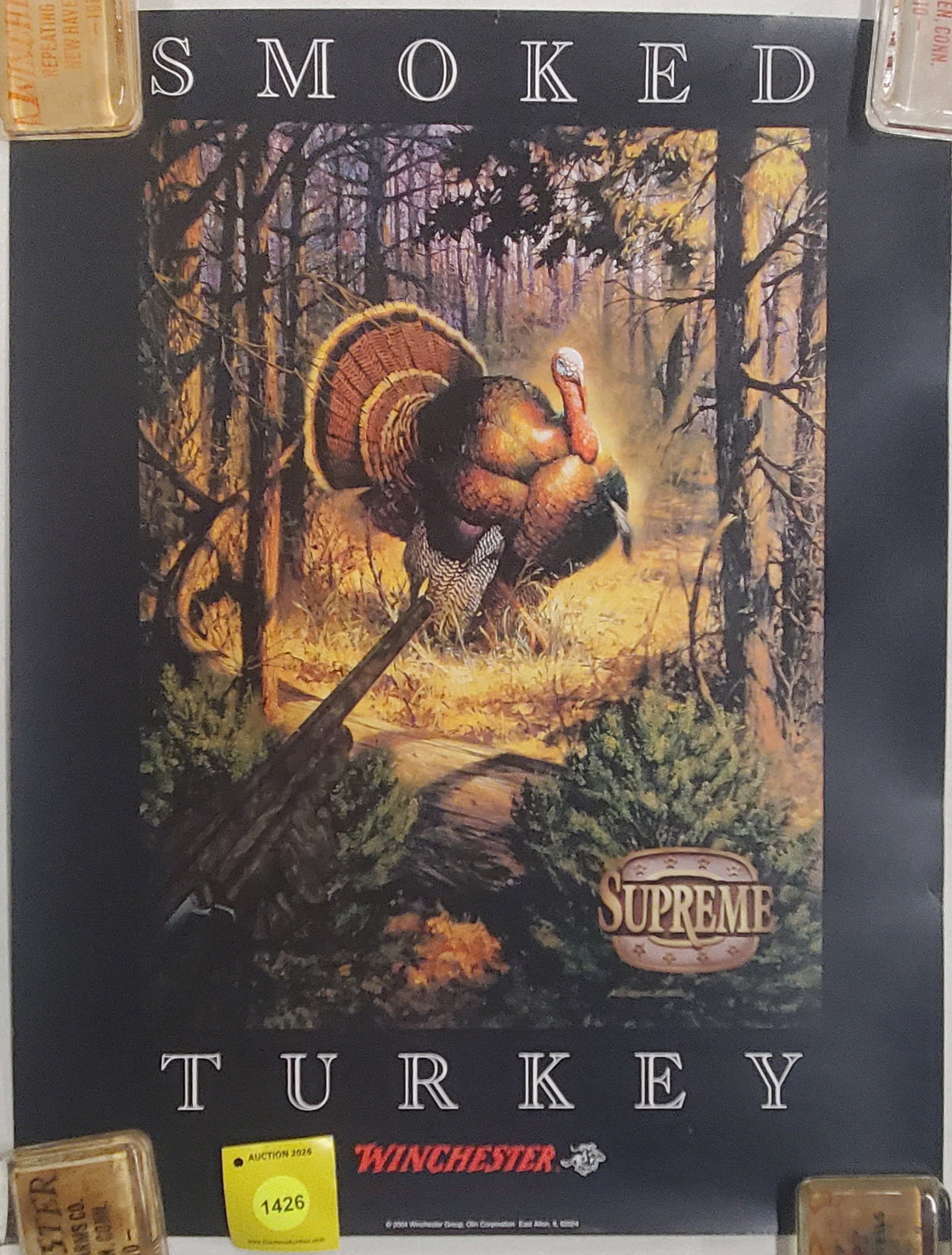 Lot of 2 Winchester Smoked turkey Supreme turkey posters. (1 of 1)