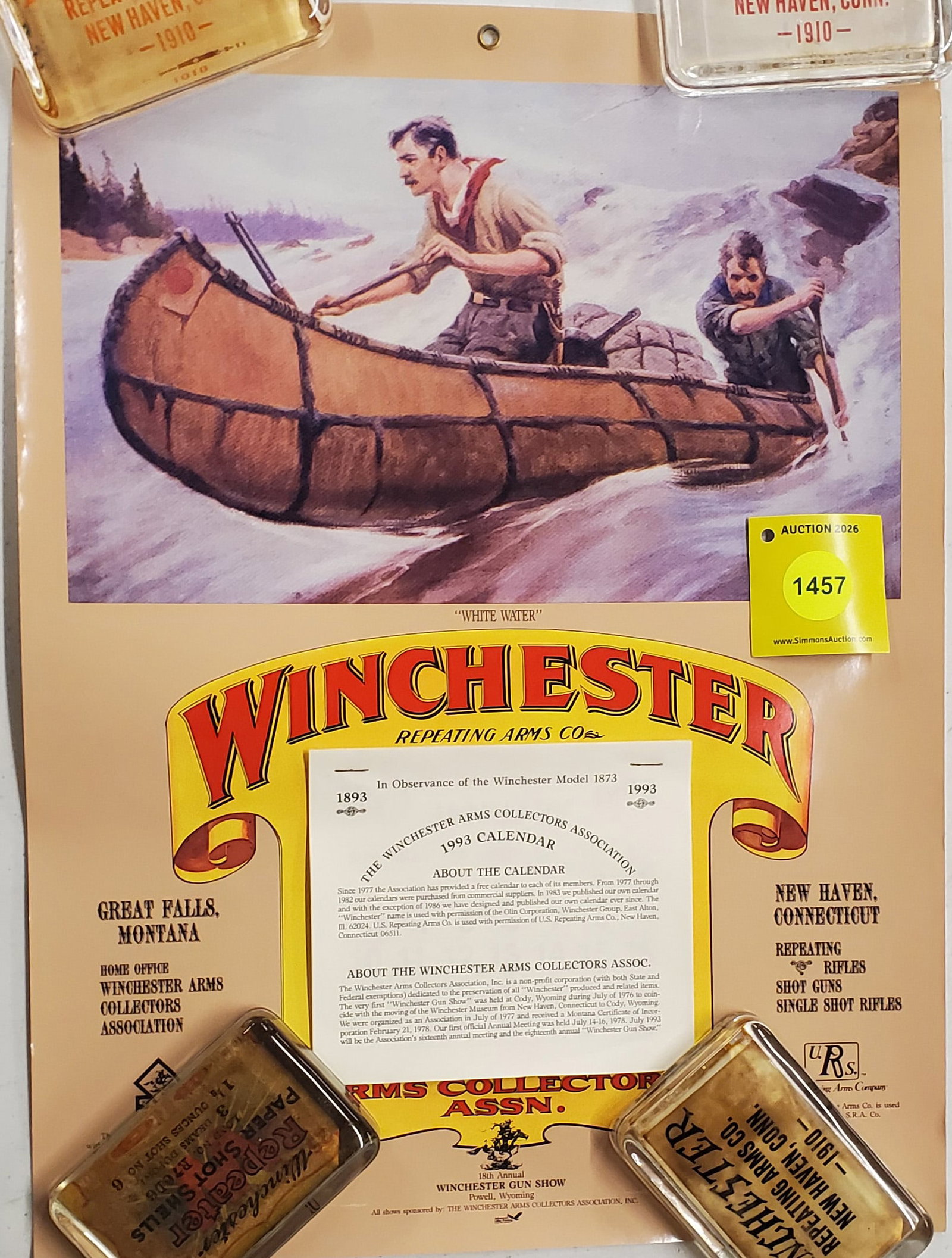 Winchester White water 1993 Calander: Winchester White water 1993 Calander