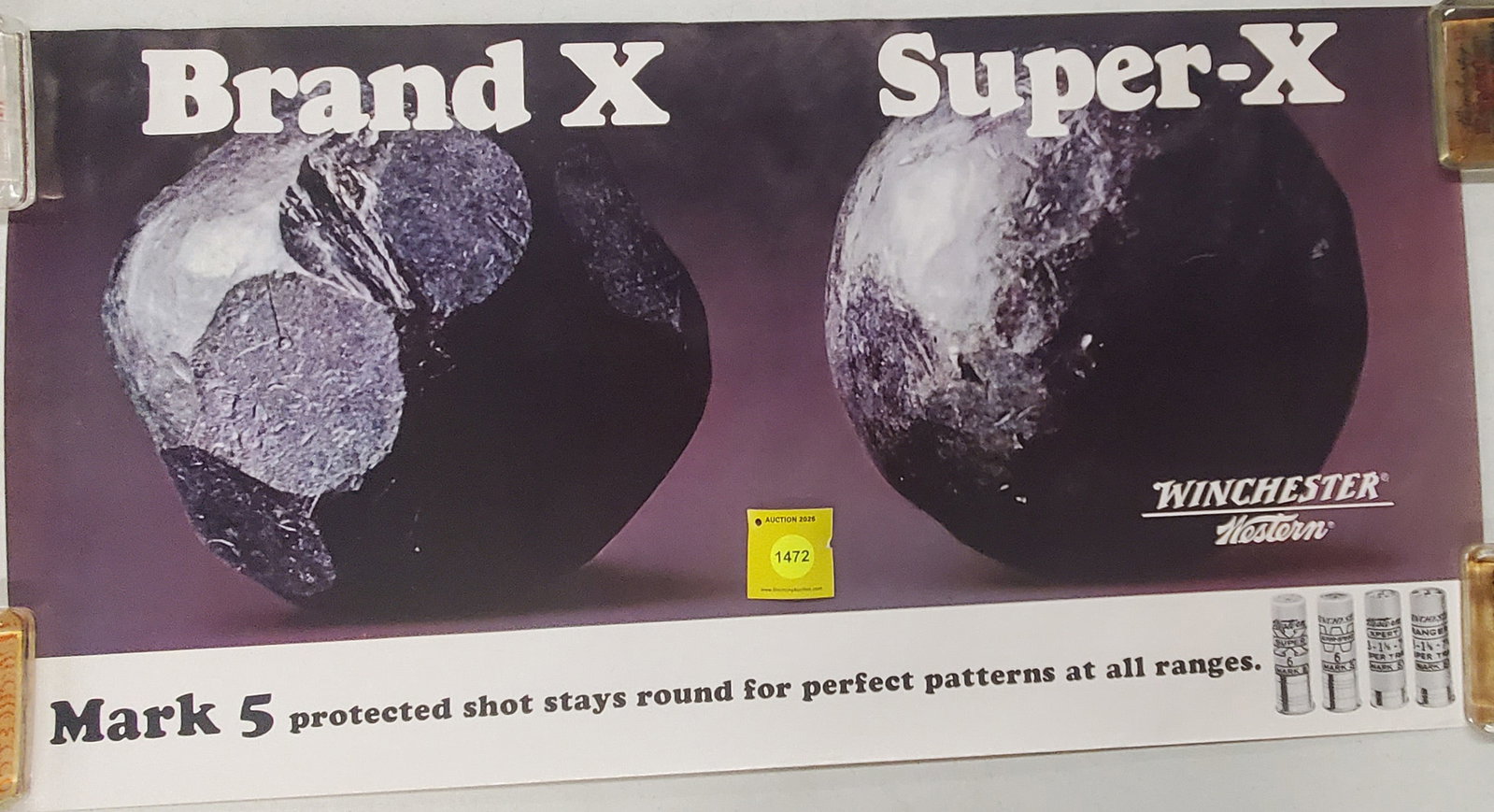 Winchester brand X and Super X poster: Winchester brand X and Super X poster