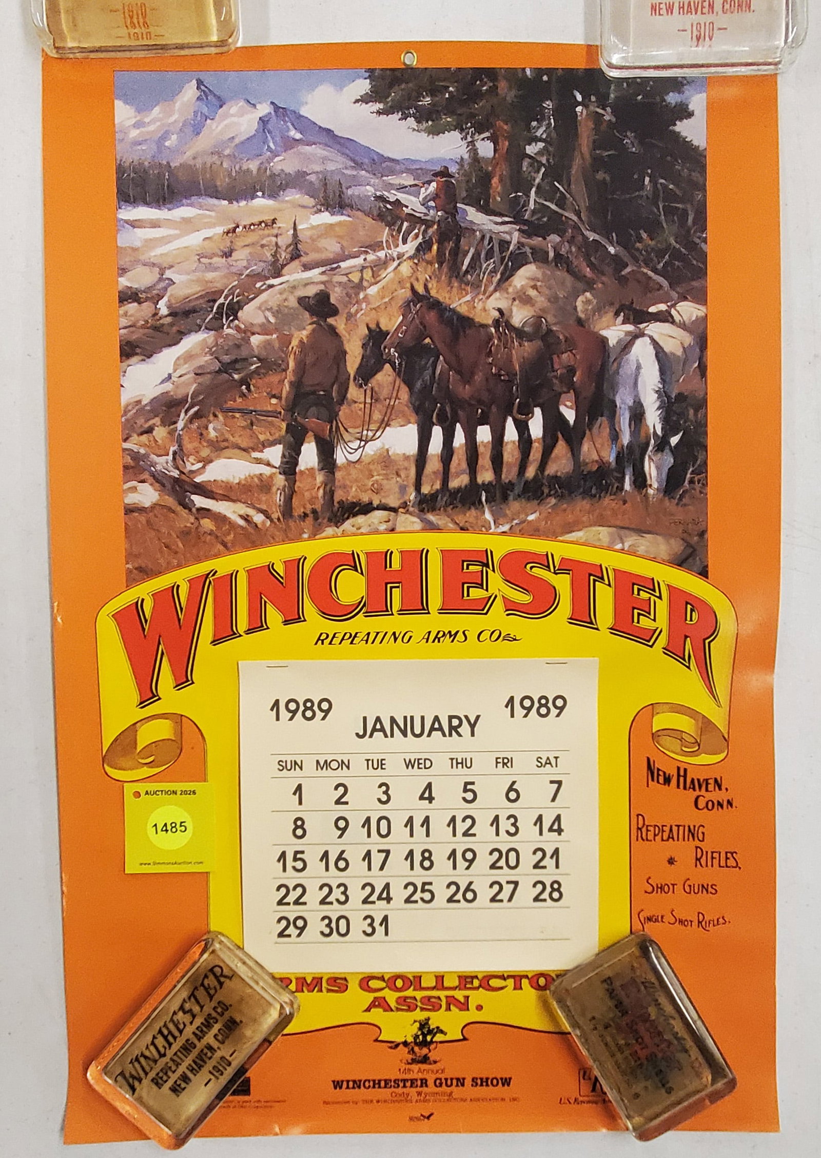 Winchester 1989 Calander poster: Winchester 1989 Calander poster