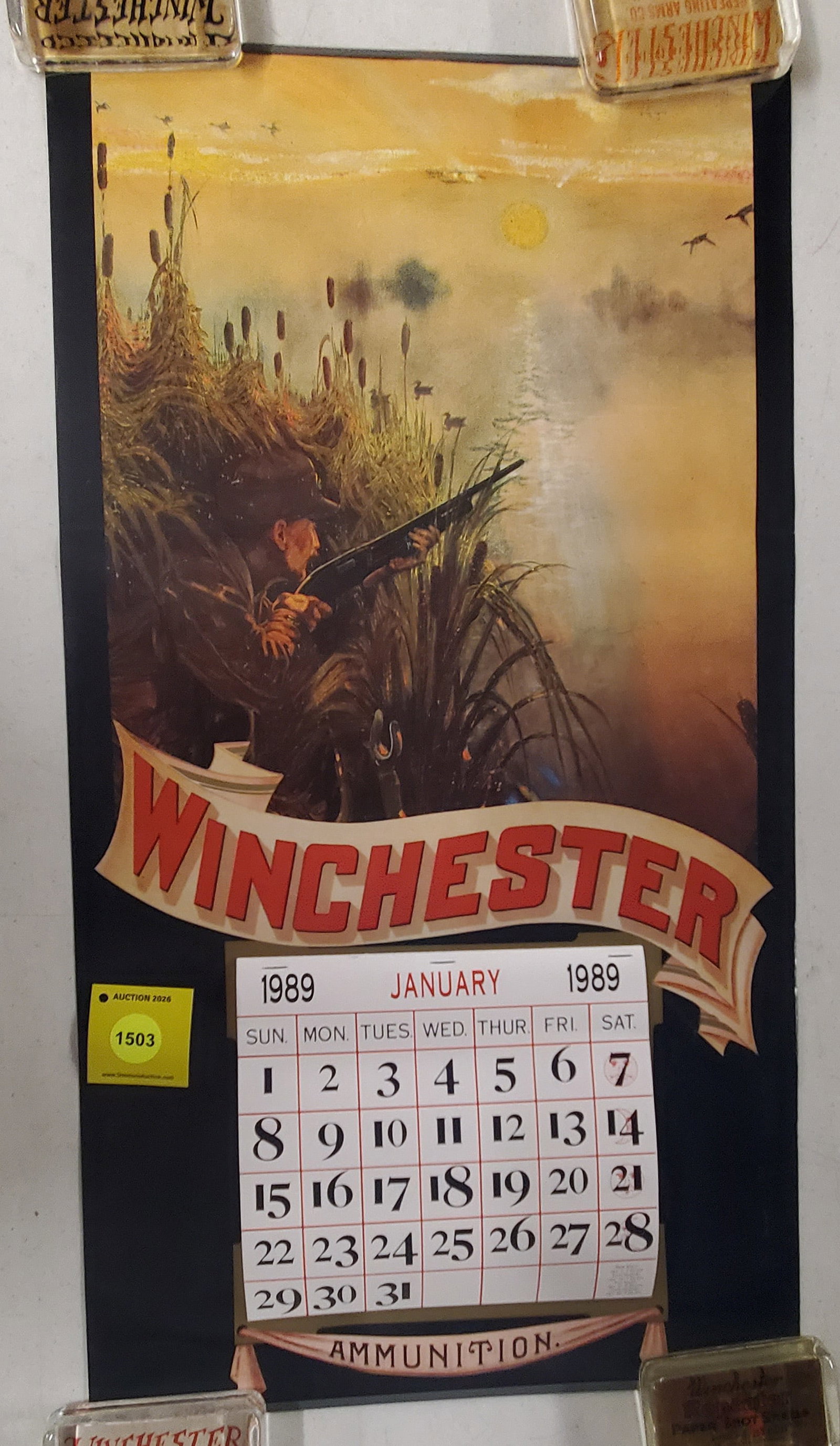 Winchester 1989 poster calendar: Winchester 1989 poster calendar