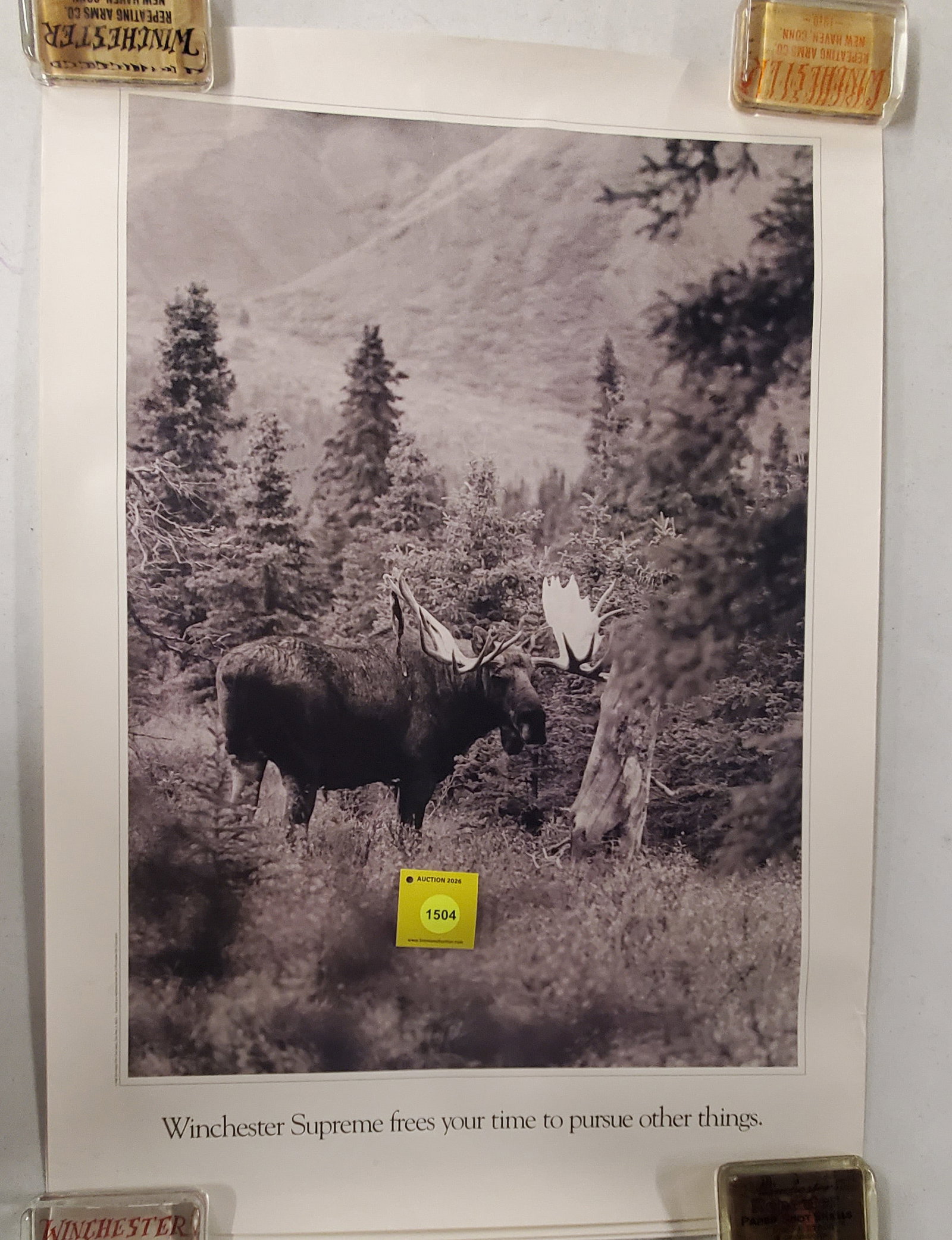 Lot of 3, Winchester Supreme Moose posters (1 of 1)