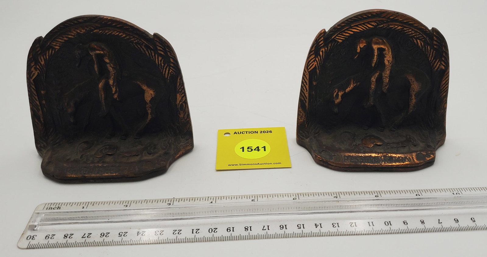 Bronze book ends (1 of 3)