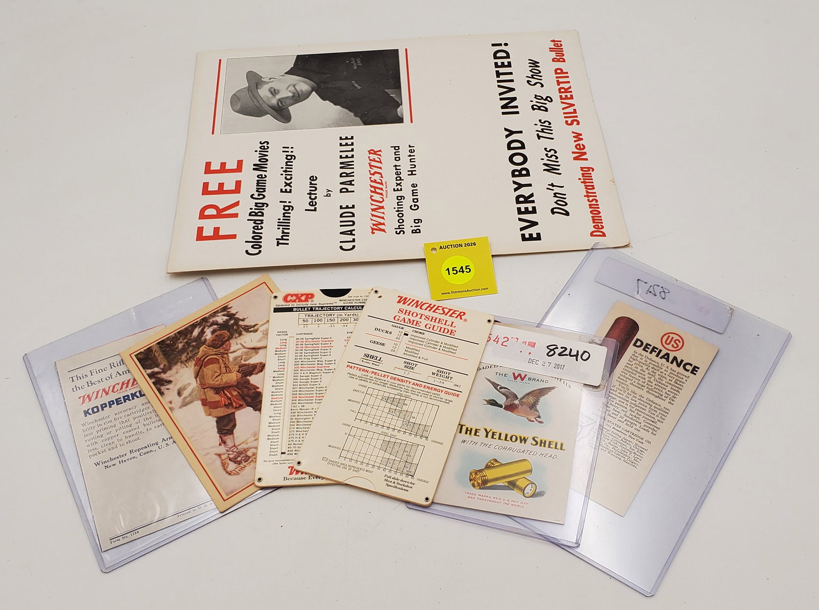 Lot of 7, Misc Winchester Advertising Items (1 of 1)