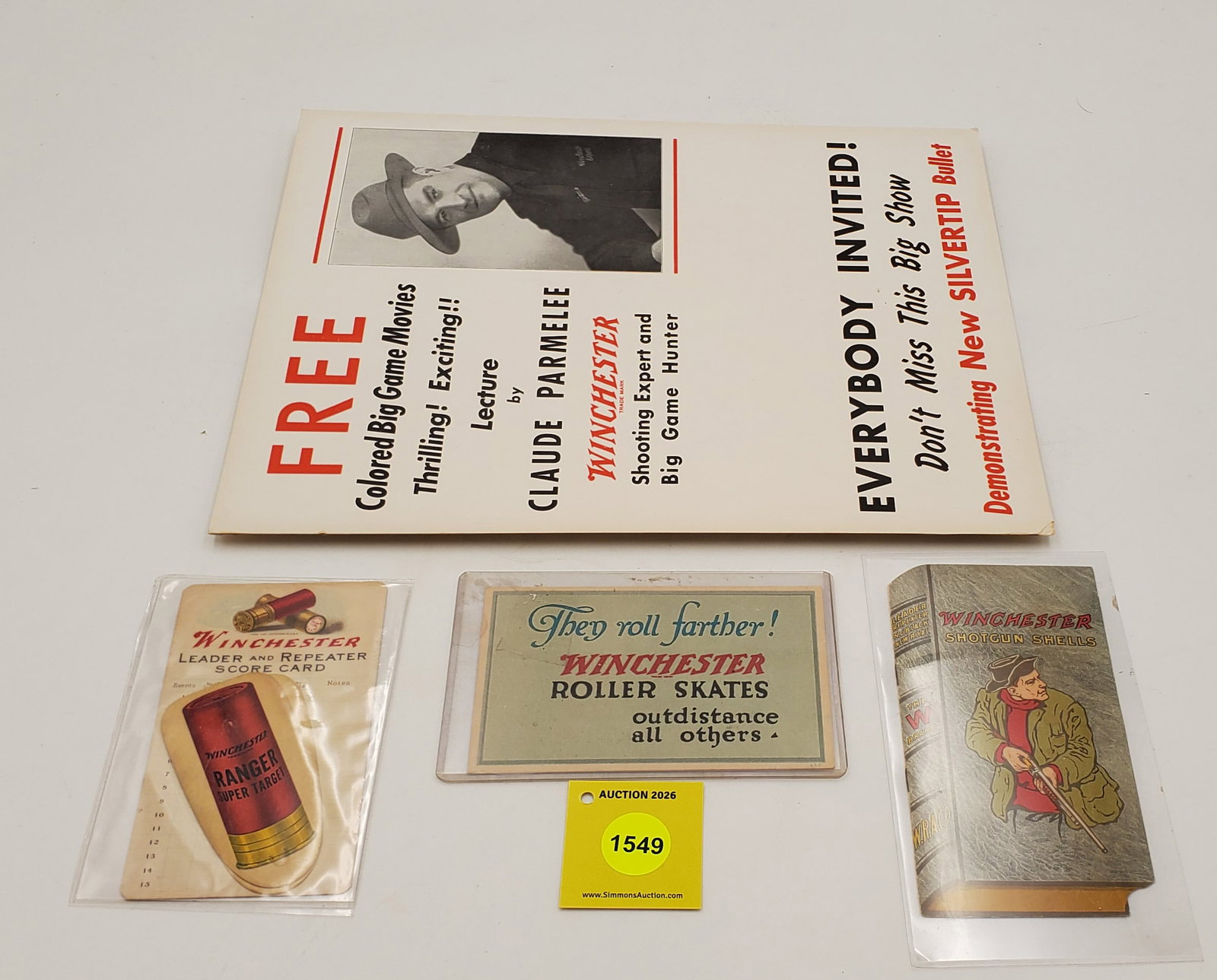 Lot of 4, Misc Winchester Advertising Items (1 of 1)