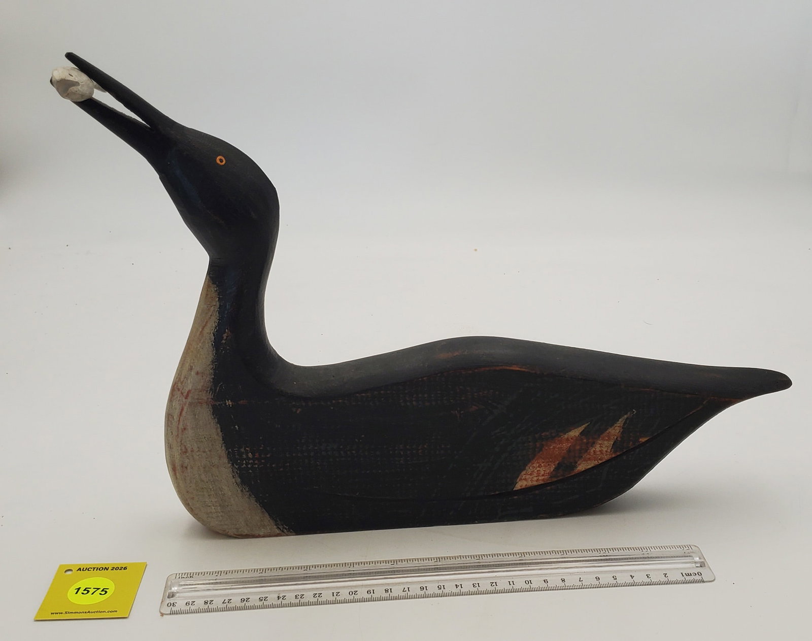 Decoy, Kautz wooden diving merganser (1 of 4)