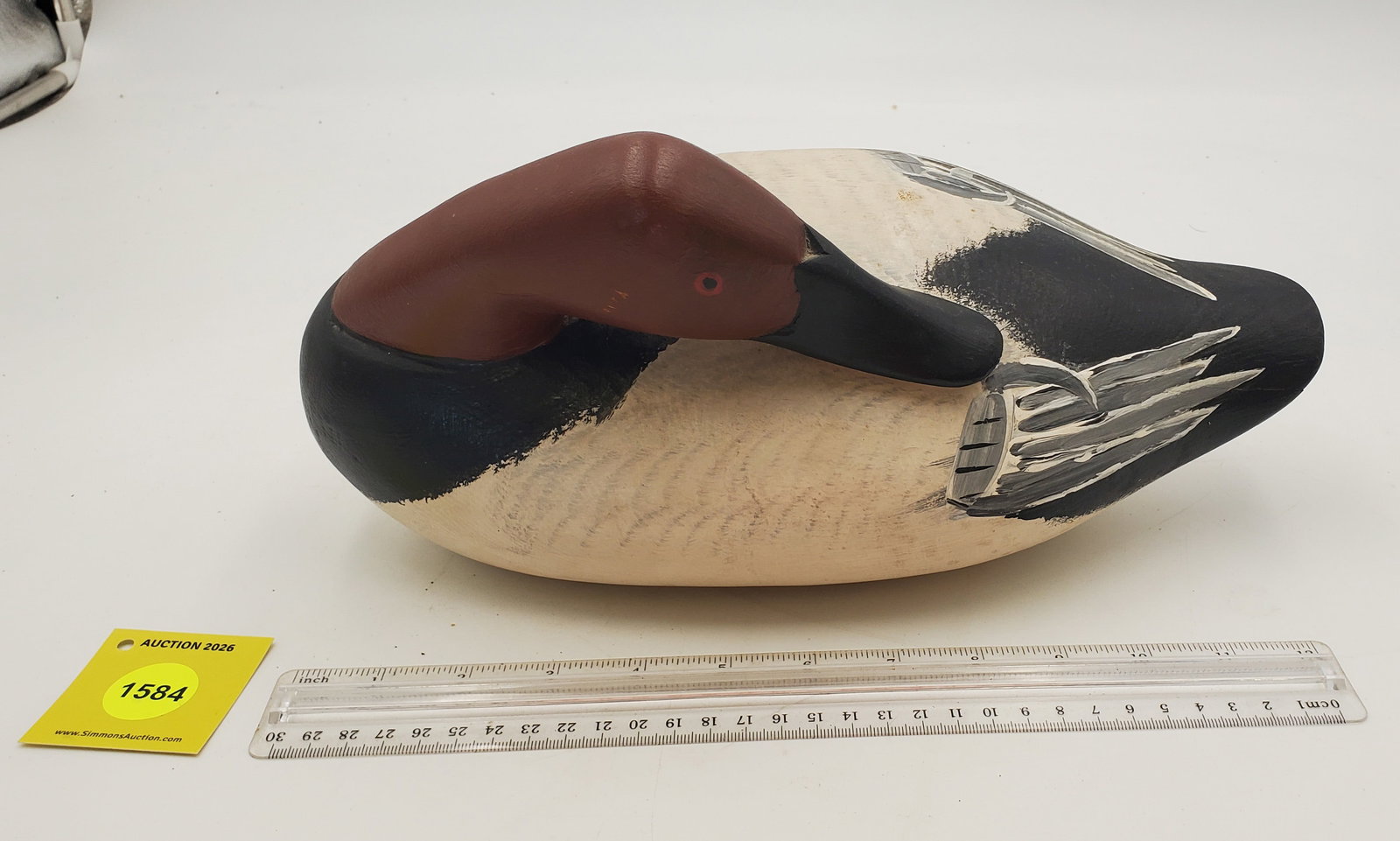 Decoy, wooden canvasback - 2