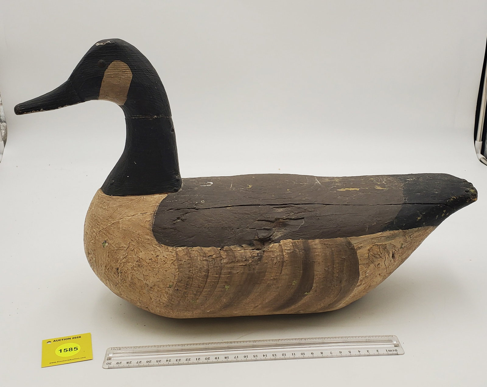 Decoy, wooden Canadian goose - 2