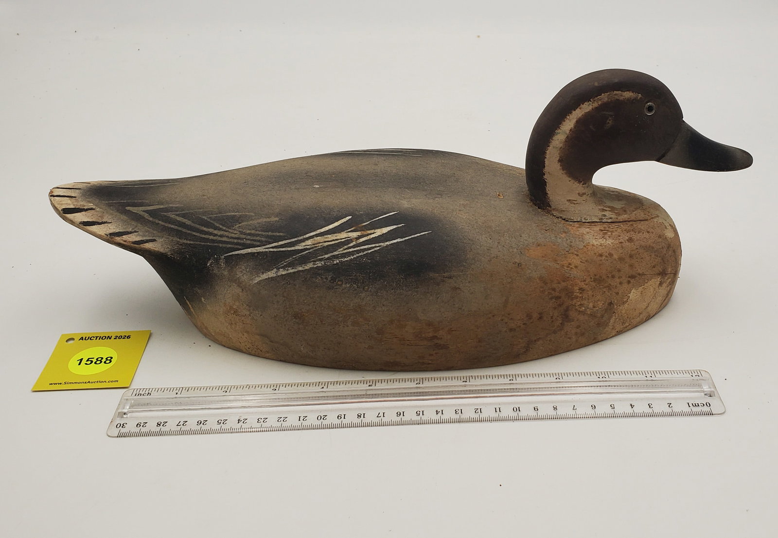 Decoy, wooden Northern Pintail (1 of 3)