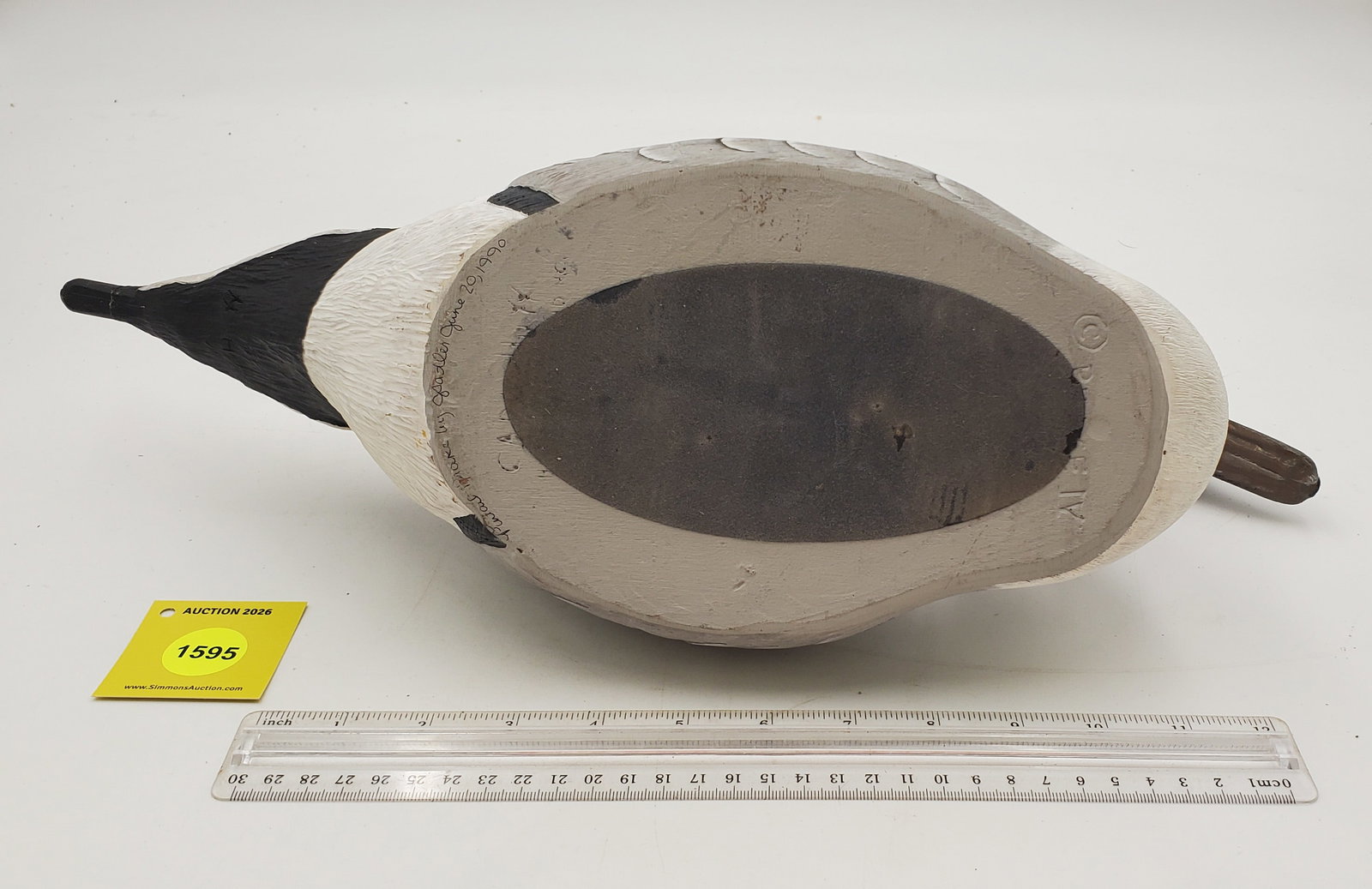 Decoy, wooden pintail drake - 3