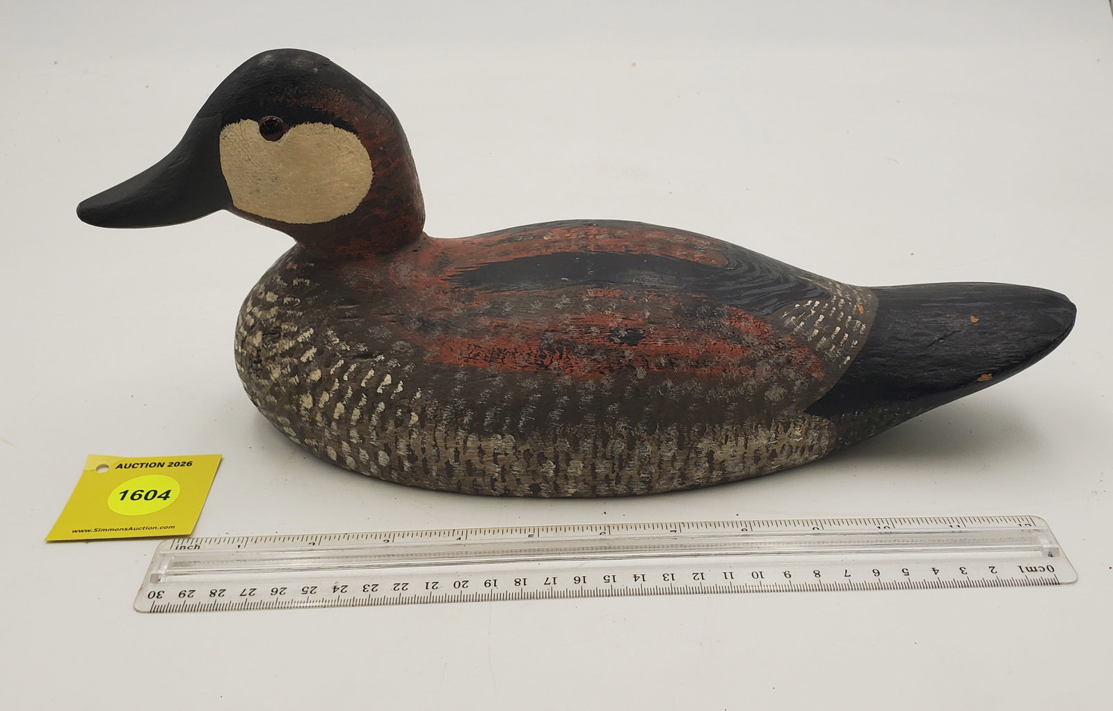Decoy, wooden Ruddy Duck (1 of 3)
