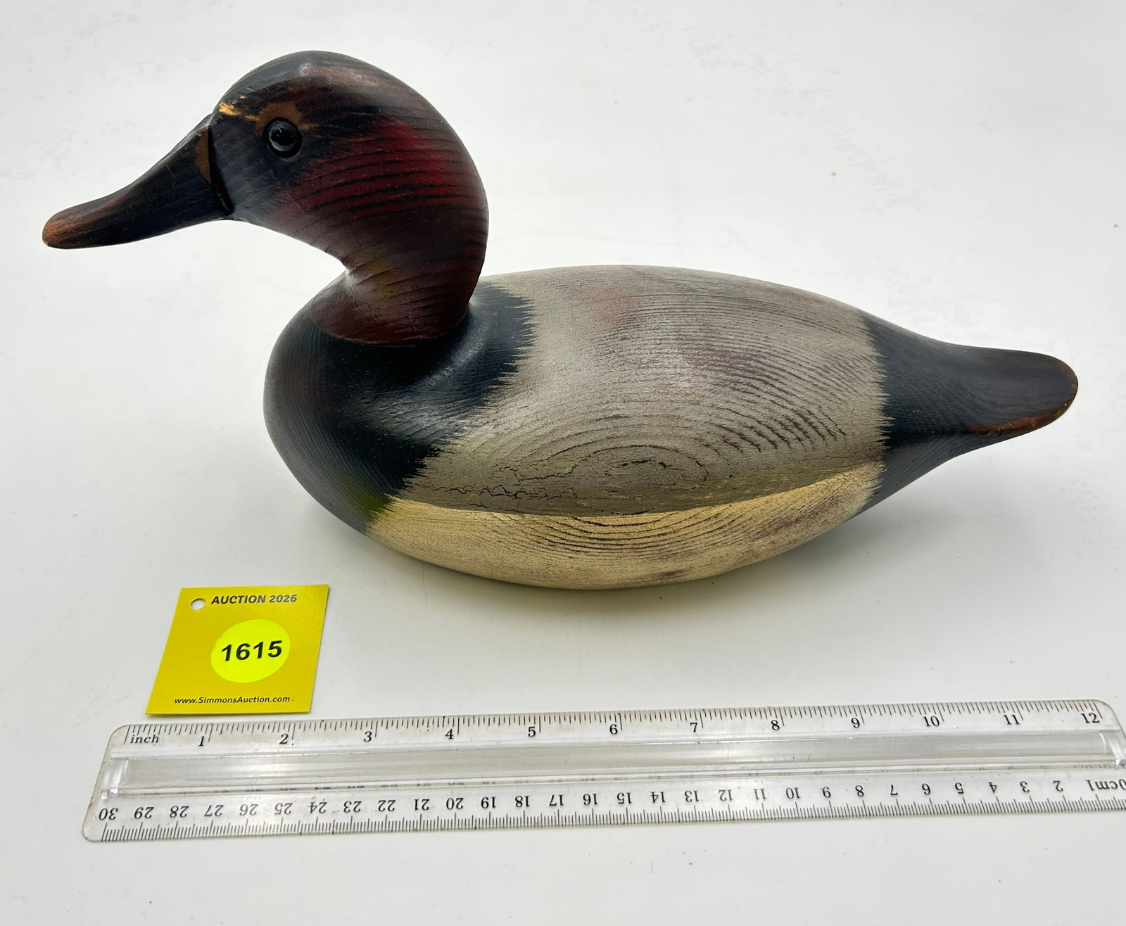 Decoy, Wooden Canvasback duck. On Bottom " Ducks Unlimited Exclusive Edition 1980, 1981 Collector... (1 of 5)