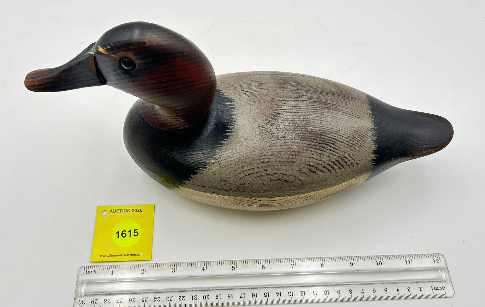 Decoy, Wooden Canvasback duck. On Bottom " Ducks Unlimited Exclusive Edition 1980, 1981 Collector... - 2