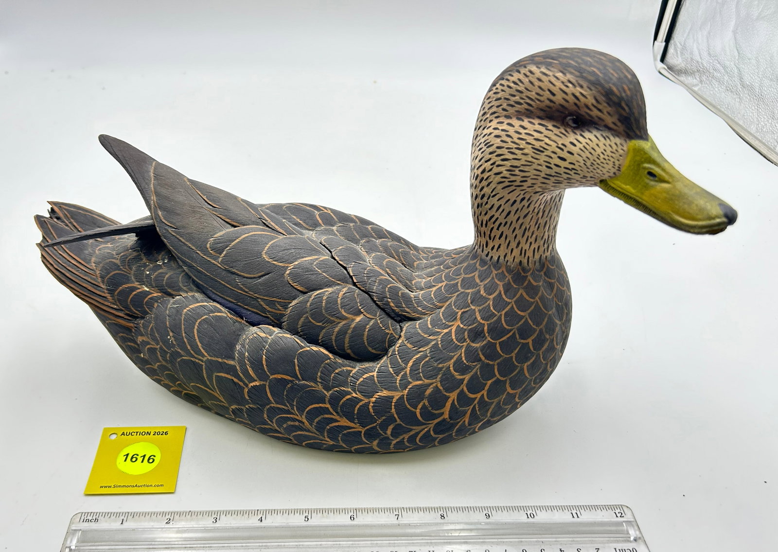 Decoy, Wooden Black Drake duck. On bottom "Ducks Unlimited Special Edition 1993-94". (1 of 5)