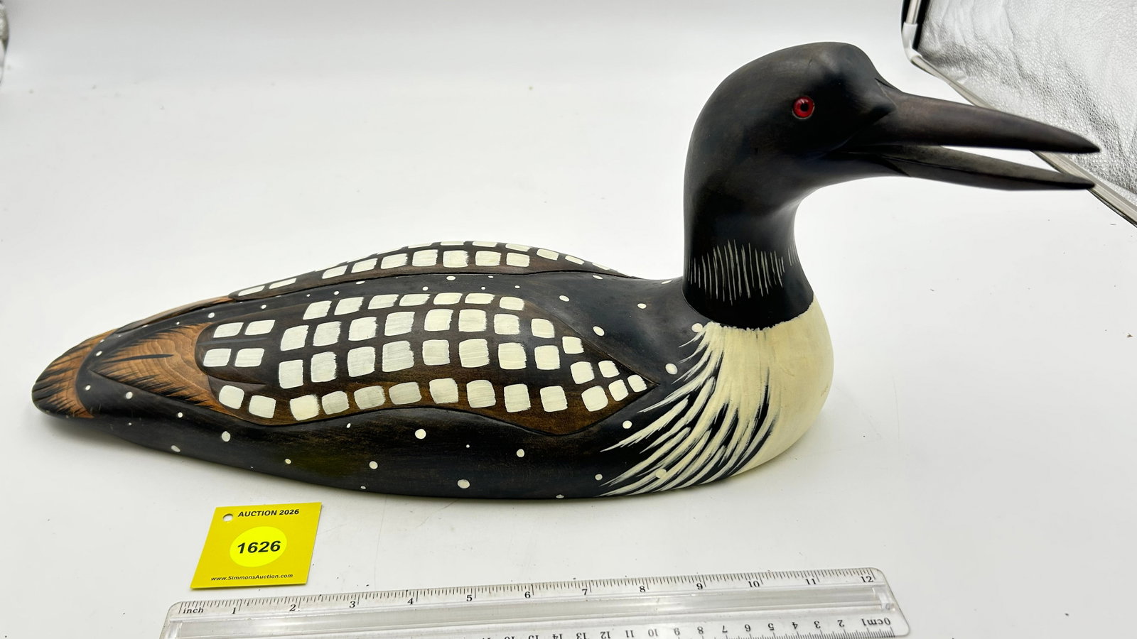 Decoy. Wooden Loon Duck. On bottom " Ducks Unlimited Special Edition 1986-87 Lac La Croix Collect... (1 of 8)