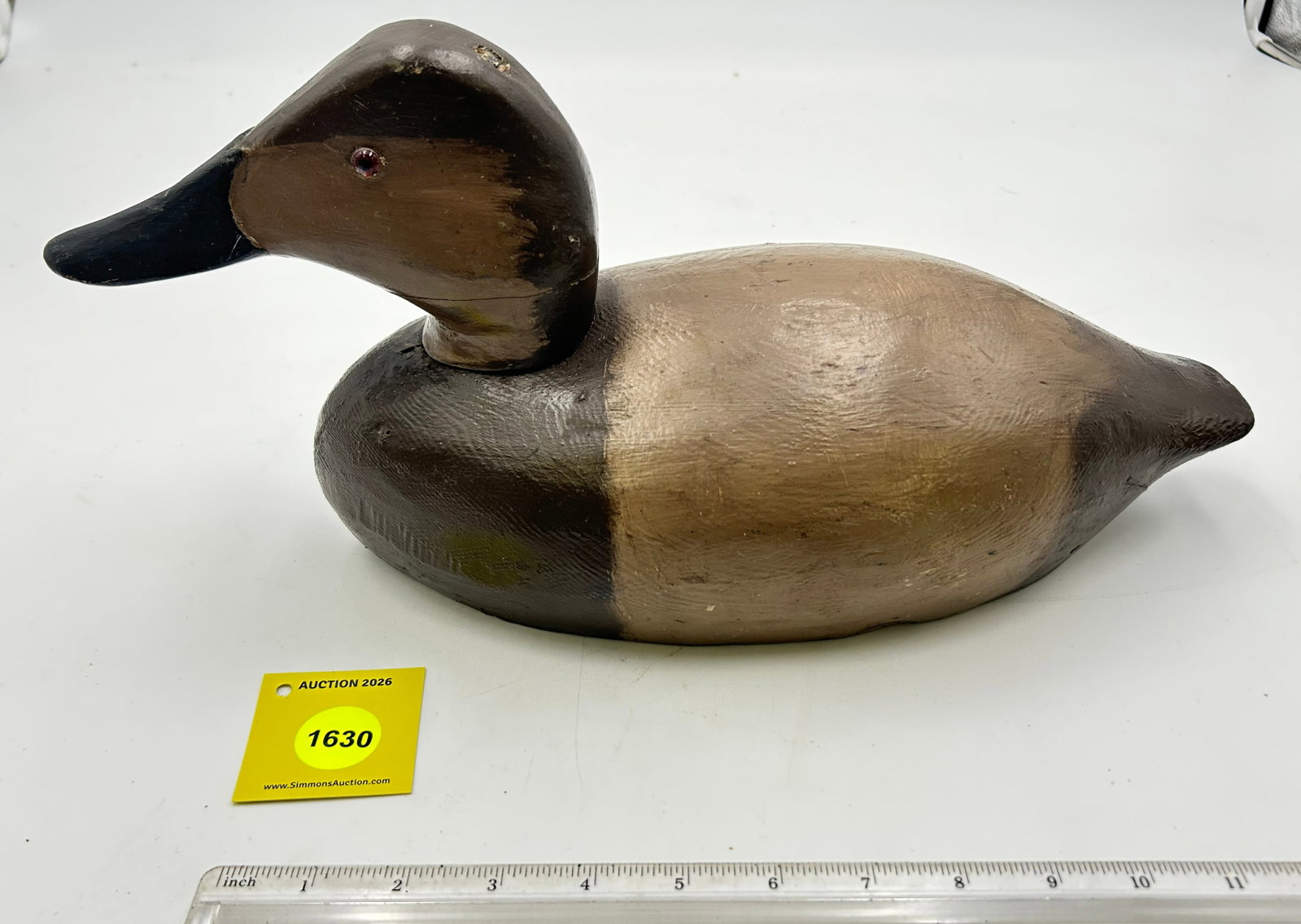 Decoy, Wooden hen duck. Marked 199 on bottom. (1 of 4)