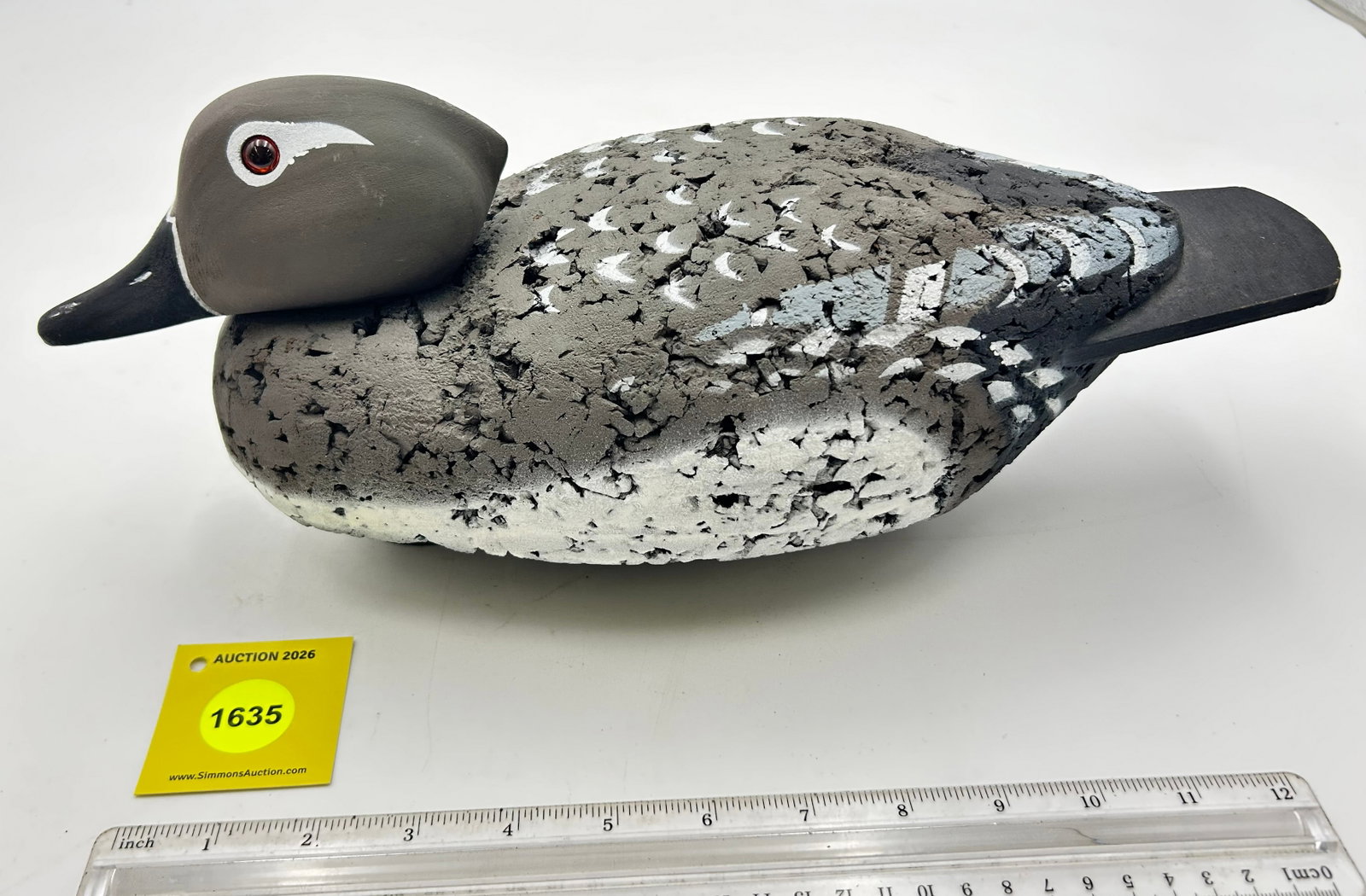 Decoy, Cork bodied duck. On bottom marked "L.L. Bean". (1 of 4)