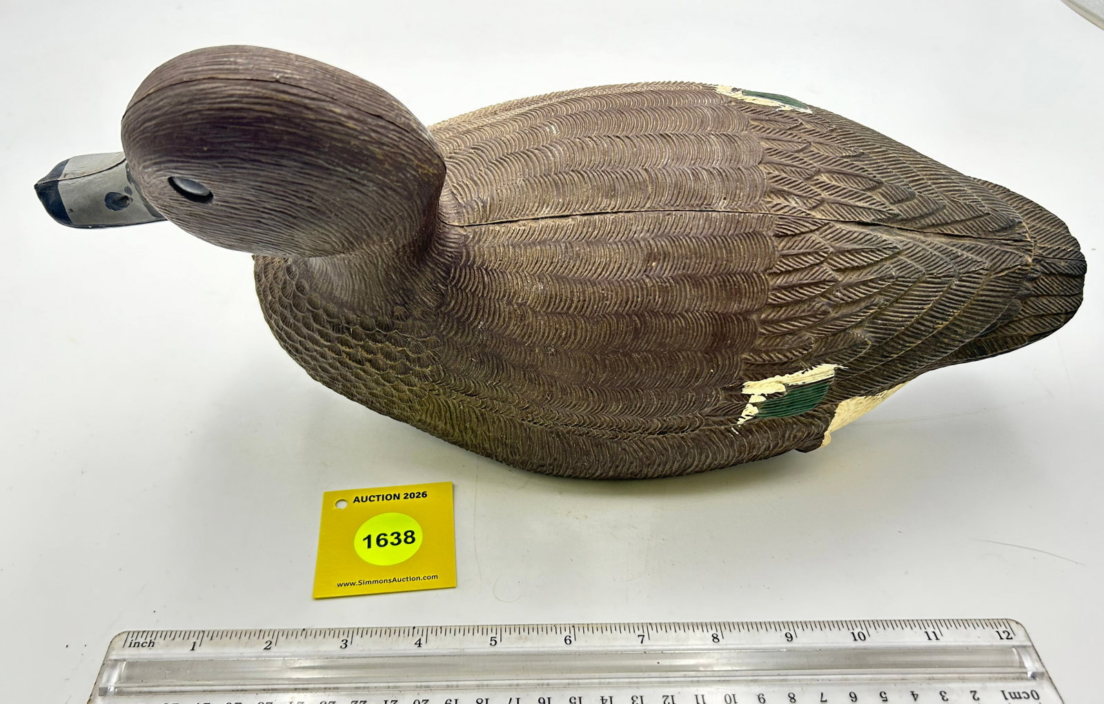 Set of 2 Decoy, plastic Blue-Billed ducks. On Bottom "Winchester Bill Morris "84-85 Commemorative... - 3