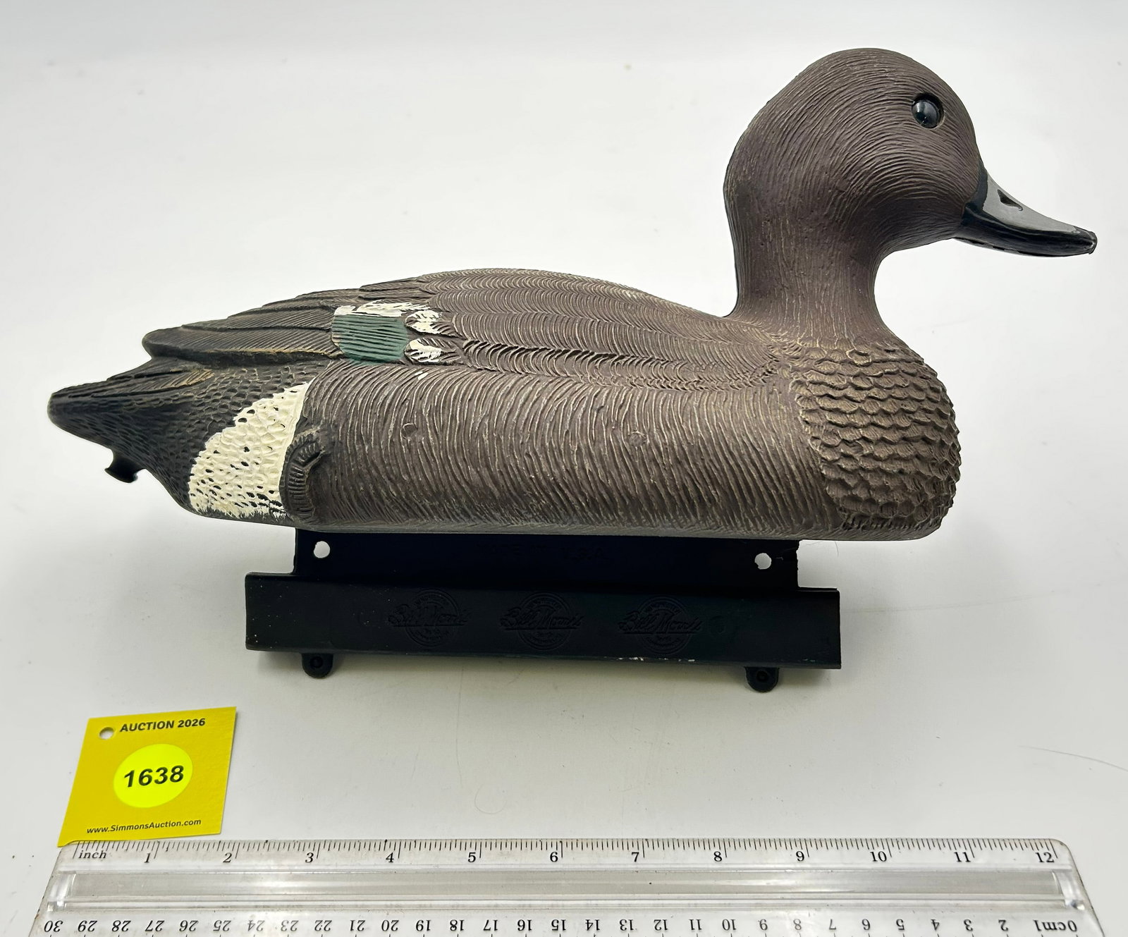 Set of 2 Decoy, plastic Blue-Billed ducks. On Bottom "Winchester Bill Morris "84-85 Commemorative... - 4