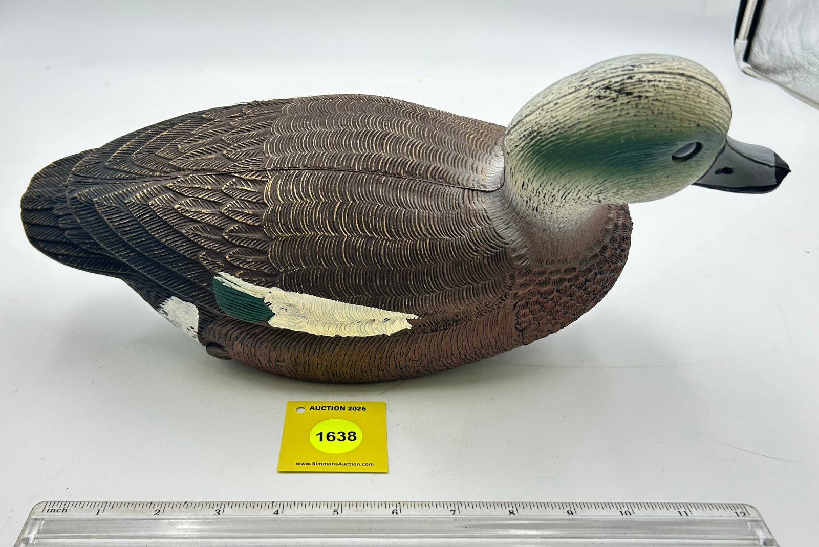 Set of 2 Decoy, plastic Blue-Billed ducks. On Bottom "Winchester Bill Morris "84-85 Commemorative... - 8