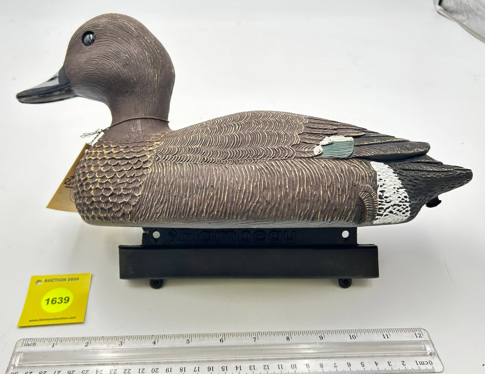 Set of 3 Decoy, Plastic Blue-Billed ducks. On bottom "Winchester Bill Morris "84-85 Commemorative... - 3