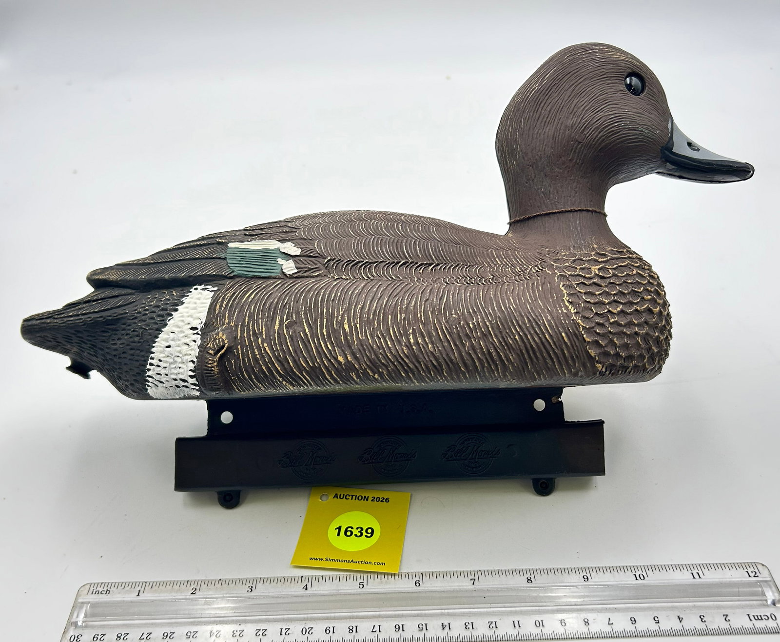 Set of 3 Decoy, Plastic Blue-Billed ducks. On bottom "Winchester Bill Morris "84-85 Commemorative... - 8