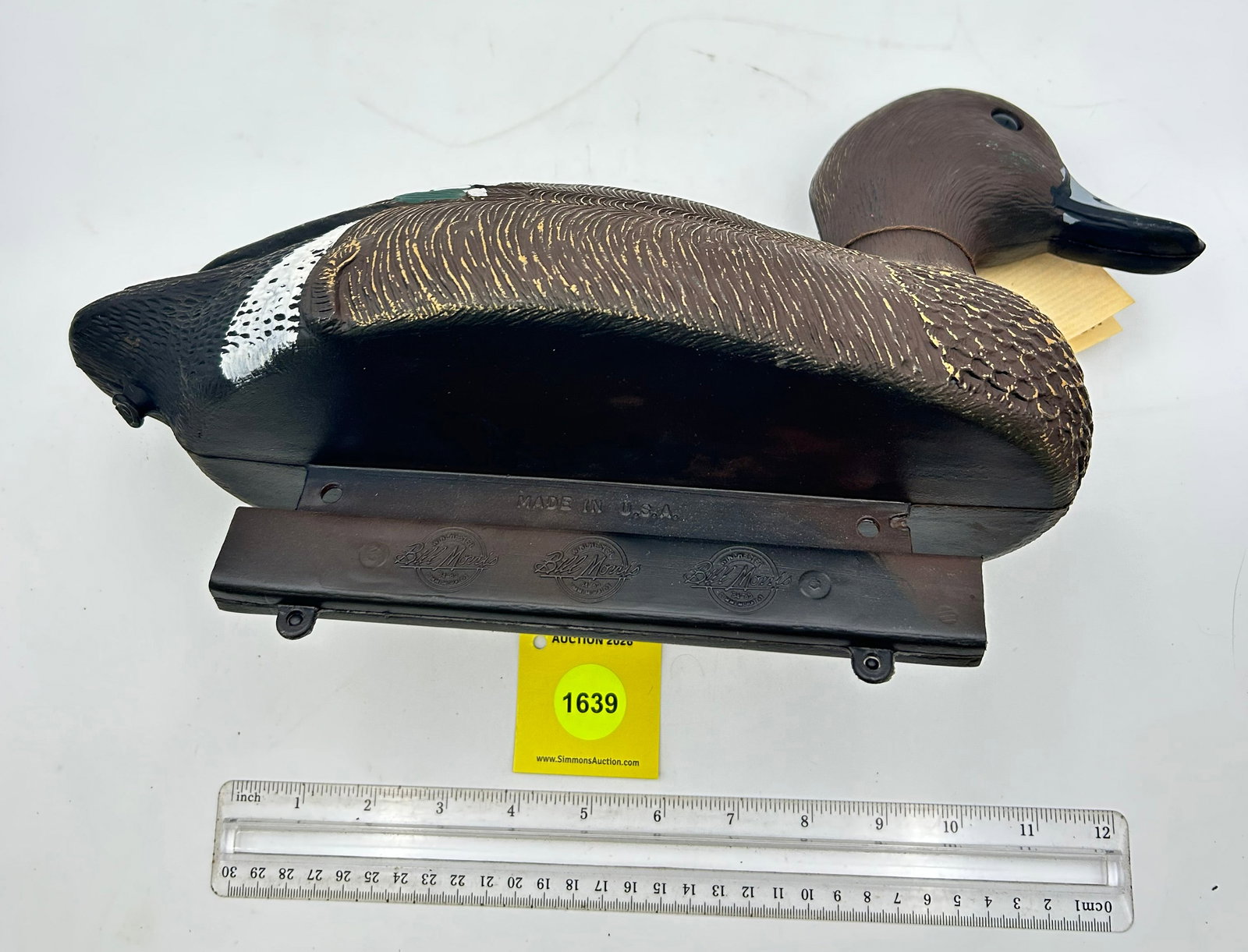 Set of 3 Decoy, Plastic Blue-Billed ducks. On bottom "Winchester Bill Morris "84-85 Commemorative... - 9