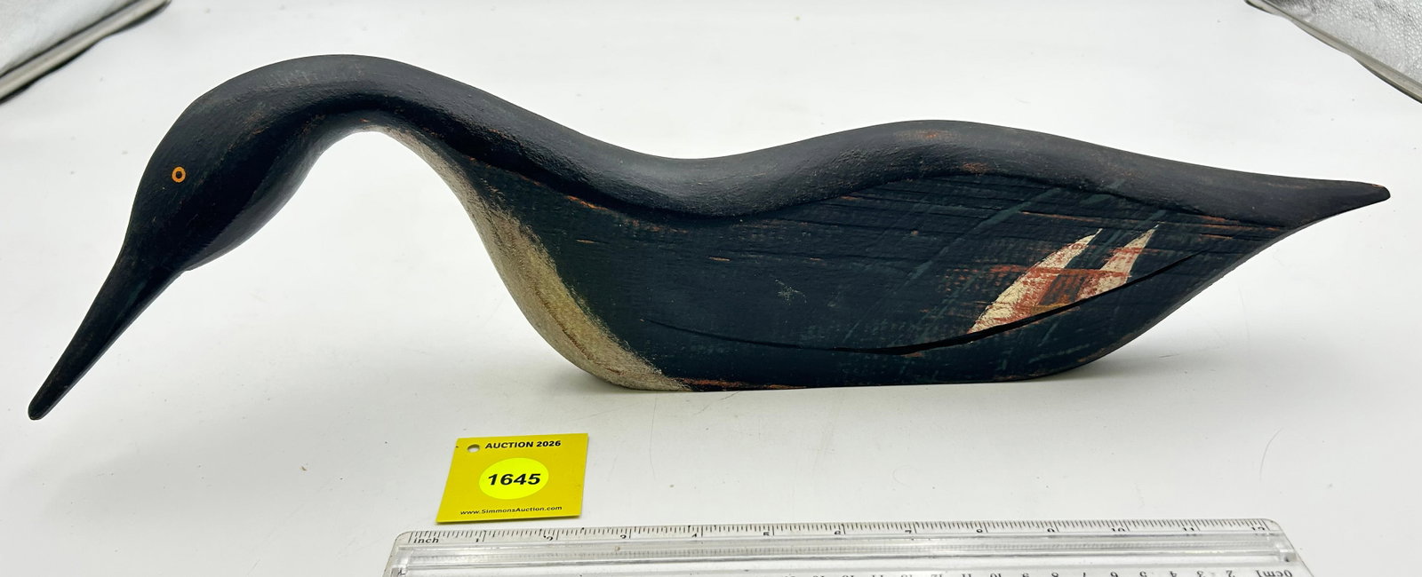 Decoy, Wooden Shadow duck. On bottom marked " Kautz". (1 of 5)