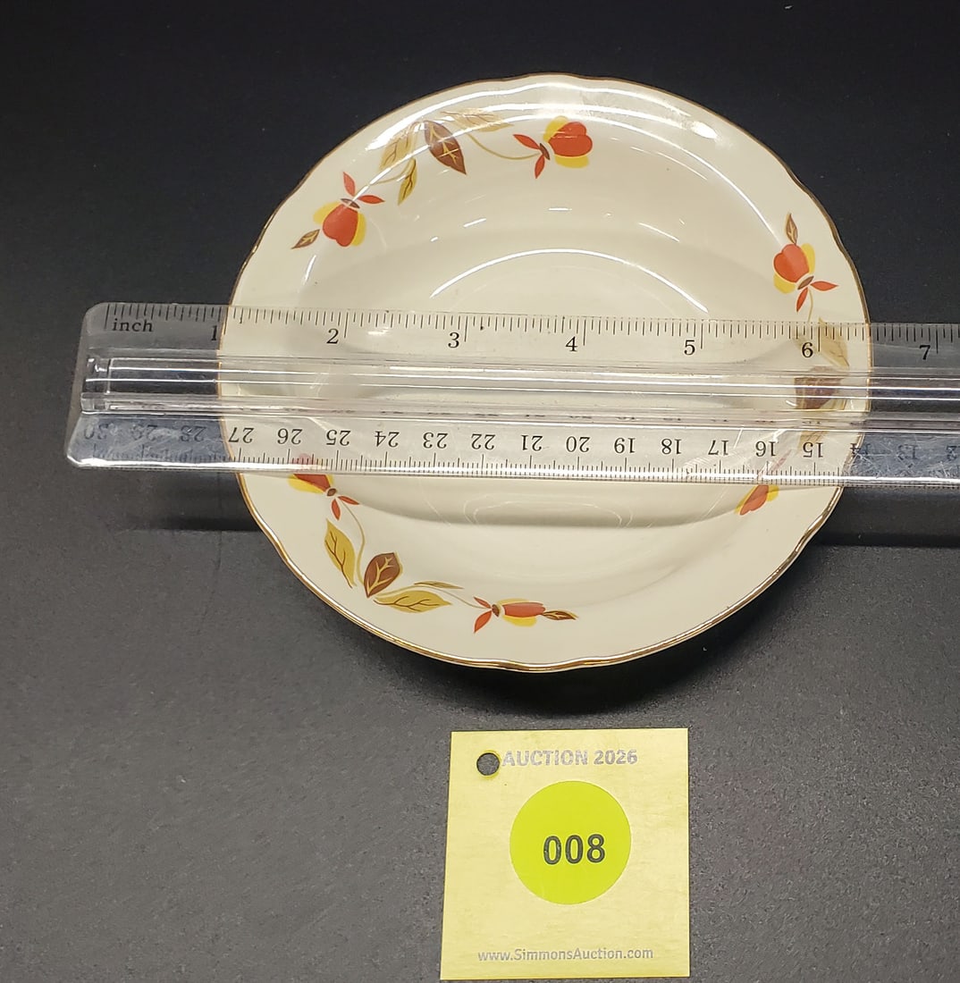 Lot of 20 Superior Hall Jewel Tea Autumn Leaf Dessert or Fruit Bowls - 4