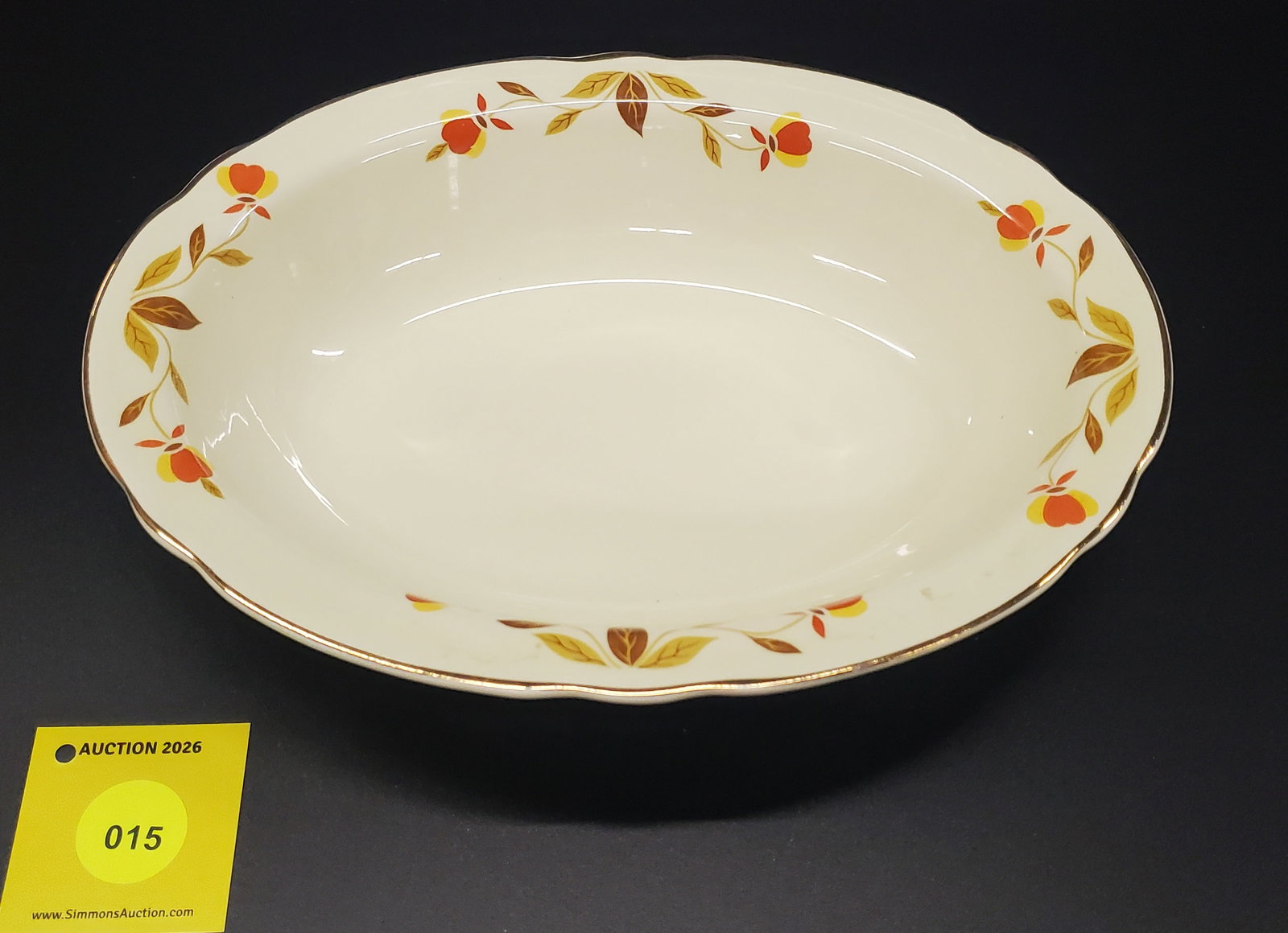Superior Hall Tea Autumn Leaf Vegetable Serving Bowl - 2
