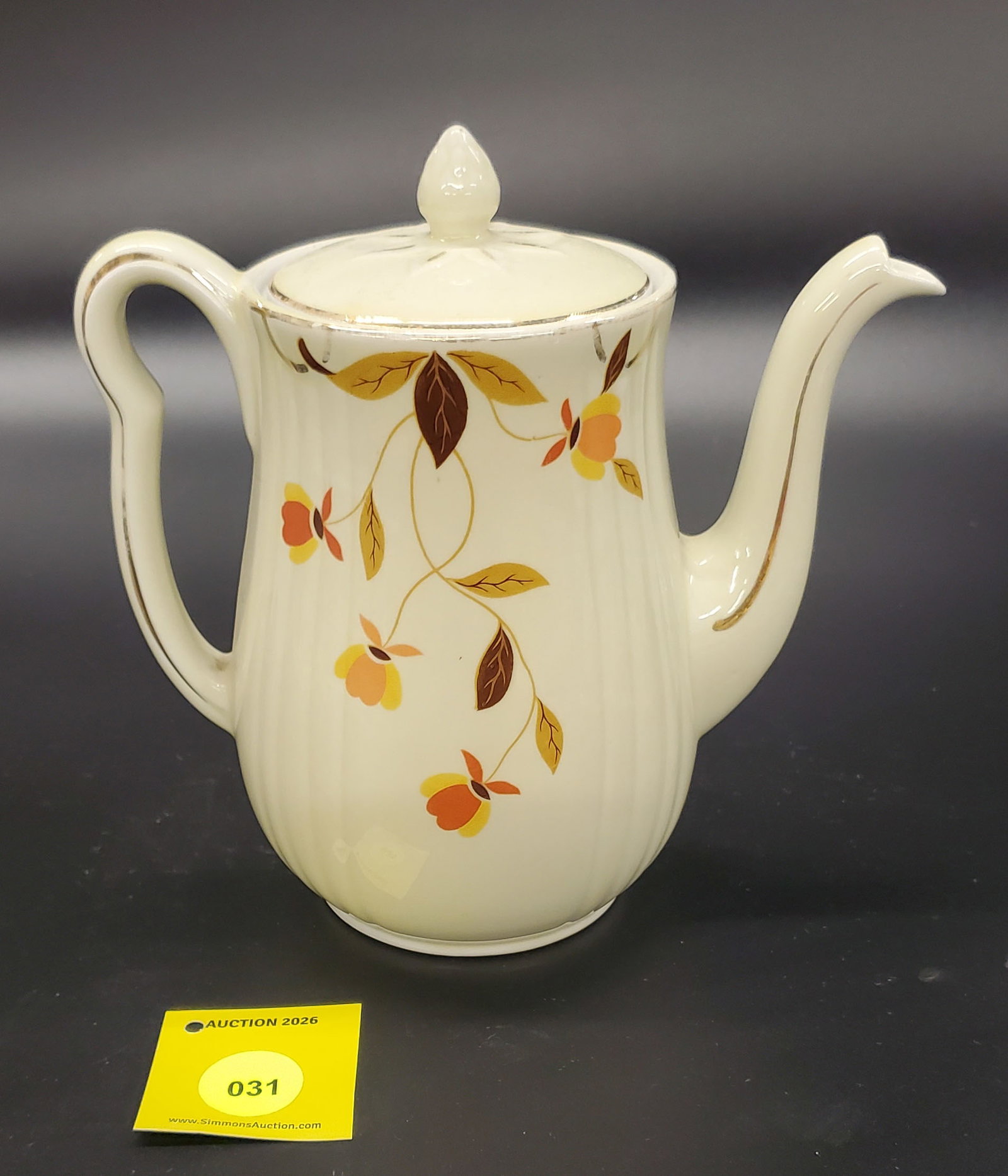 Superior Hall Jewel Tea Autumn Leaf Teapot - 2